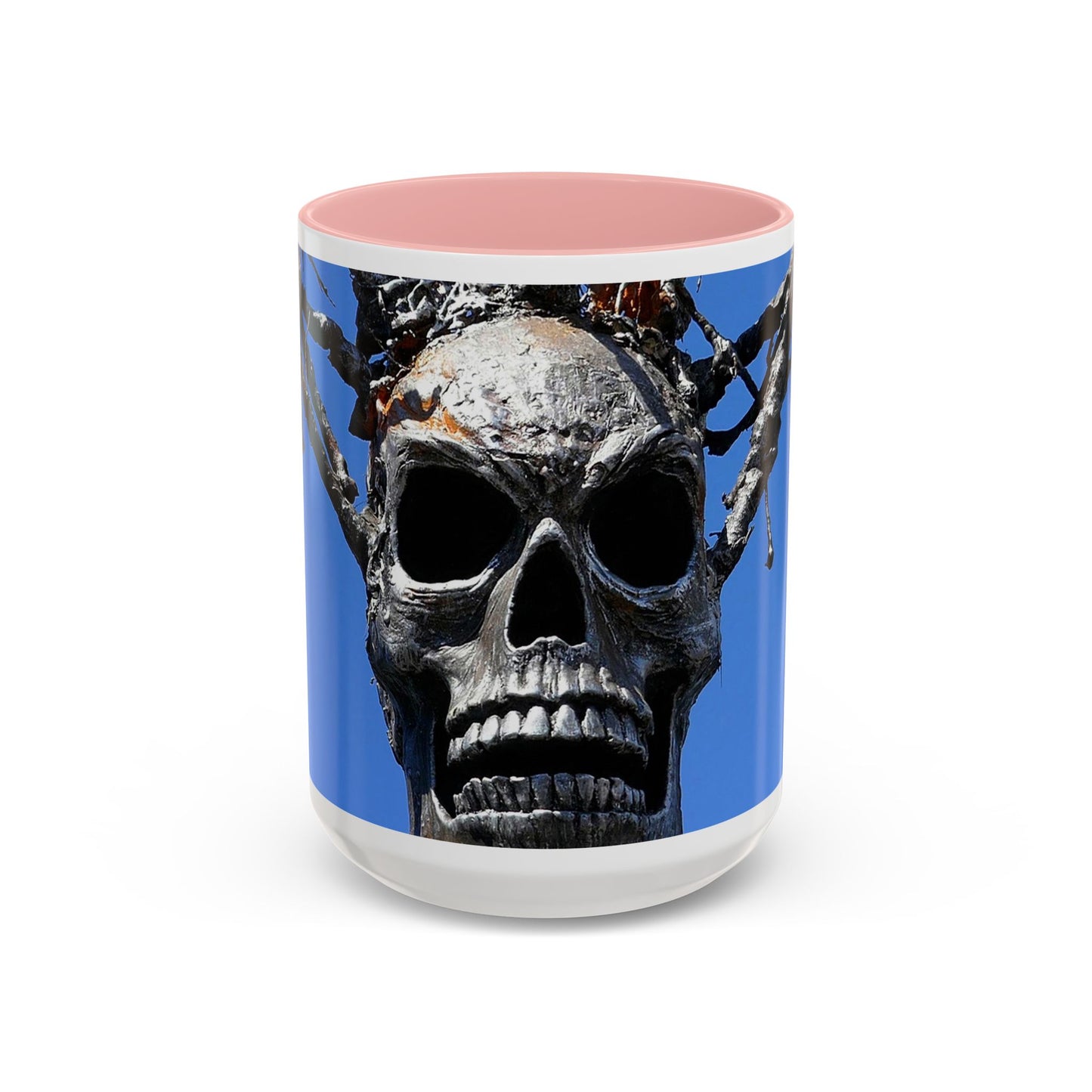 Skull Warrior Stare - Accent Coffee Mug (11, 15oz)