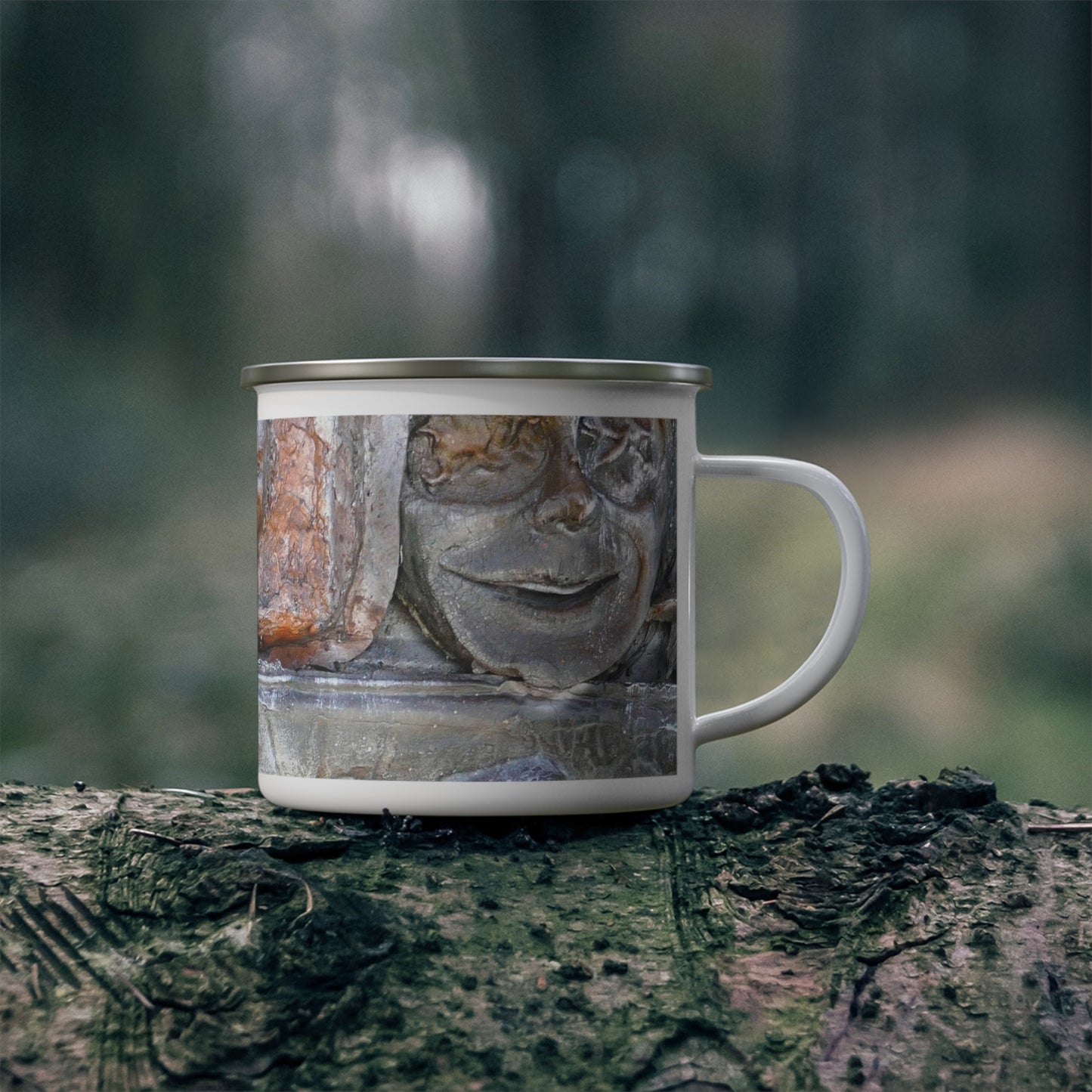 Cosmic Laughter V2 - Enamel Camping Mug 12oz