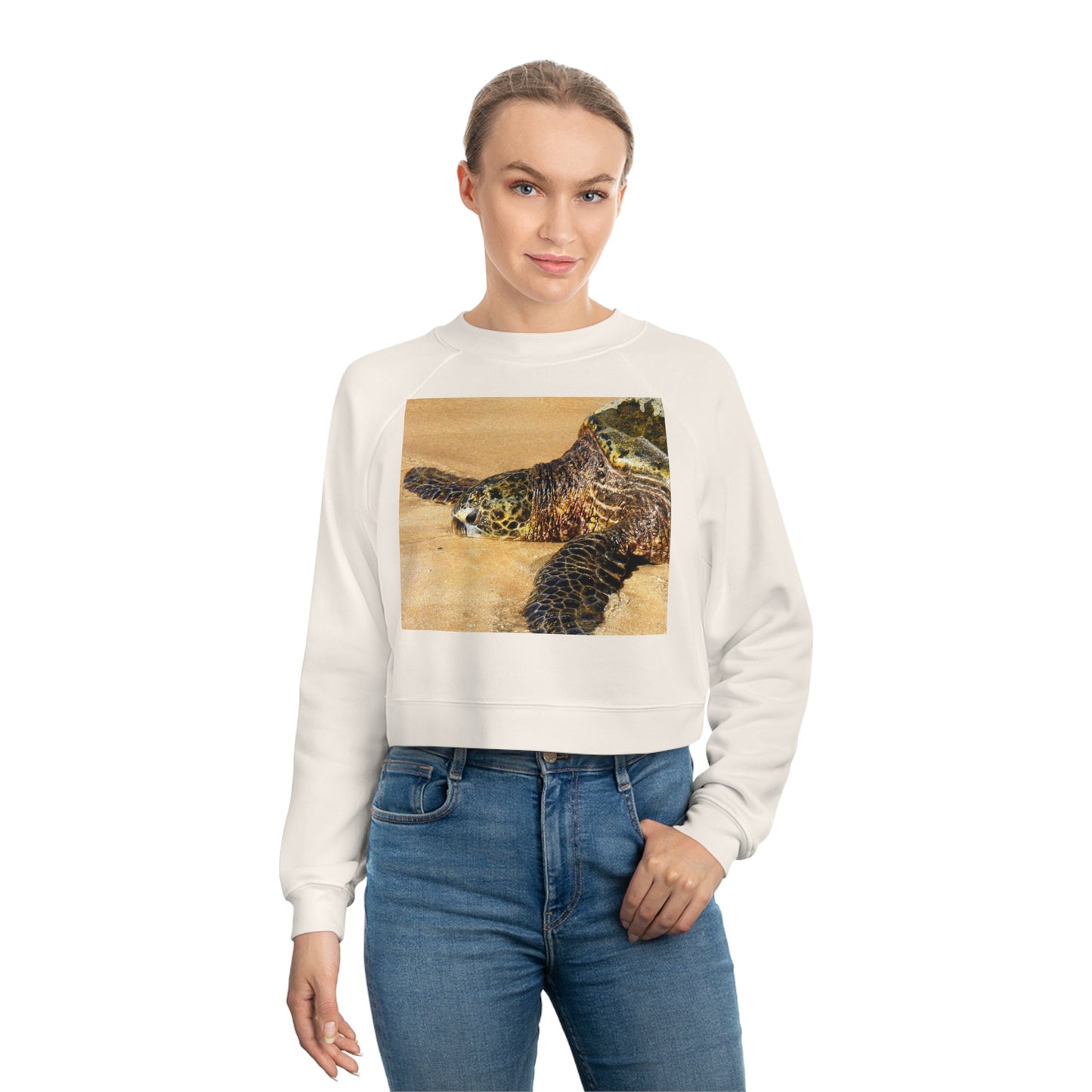 Glistening Journey - Women's Cropped Fleece Pullover - Fry1Productions
