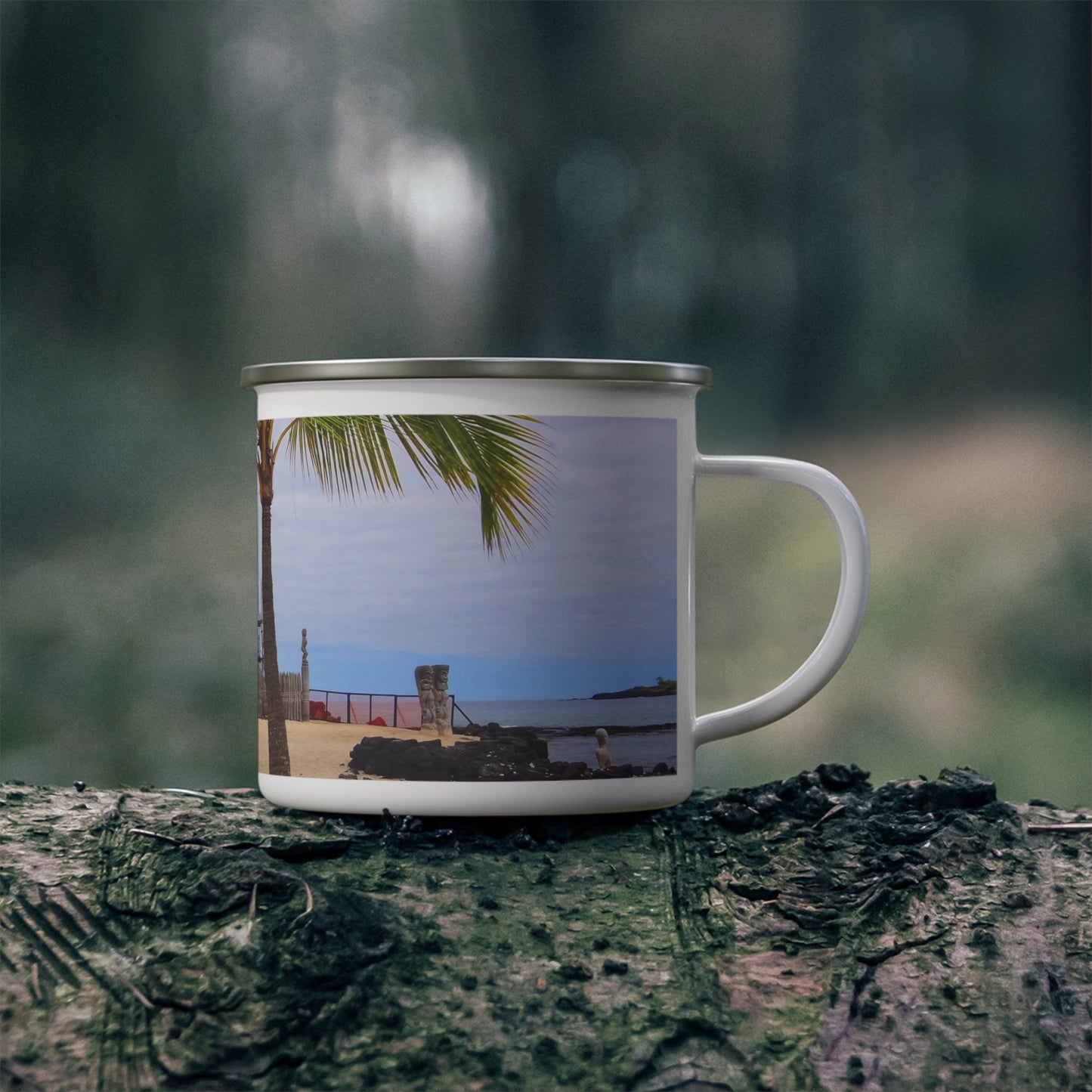 Florescence Hale O Keawe - Enamel Camping Mug 12oz
