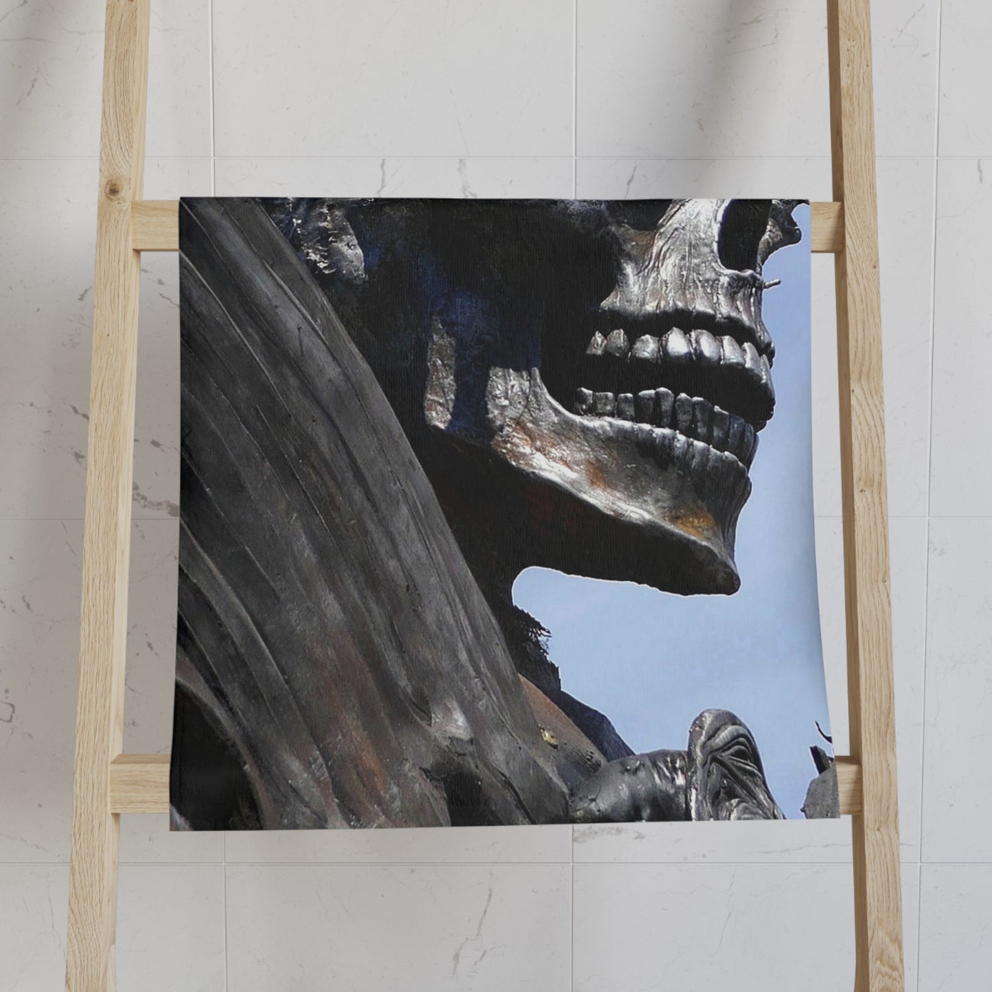 Skull Warrior - Hand Towel - Fry1Productions