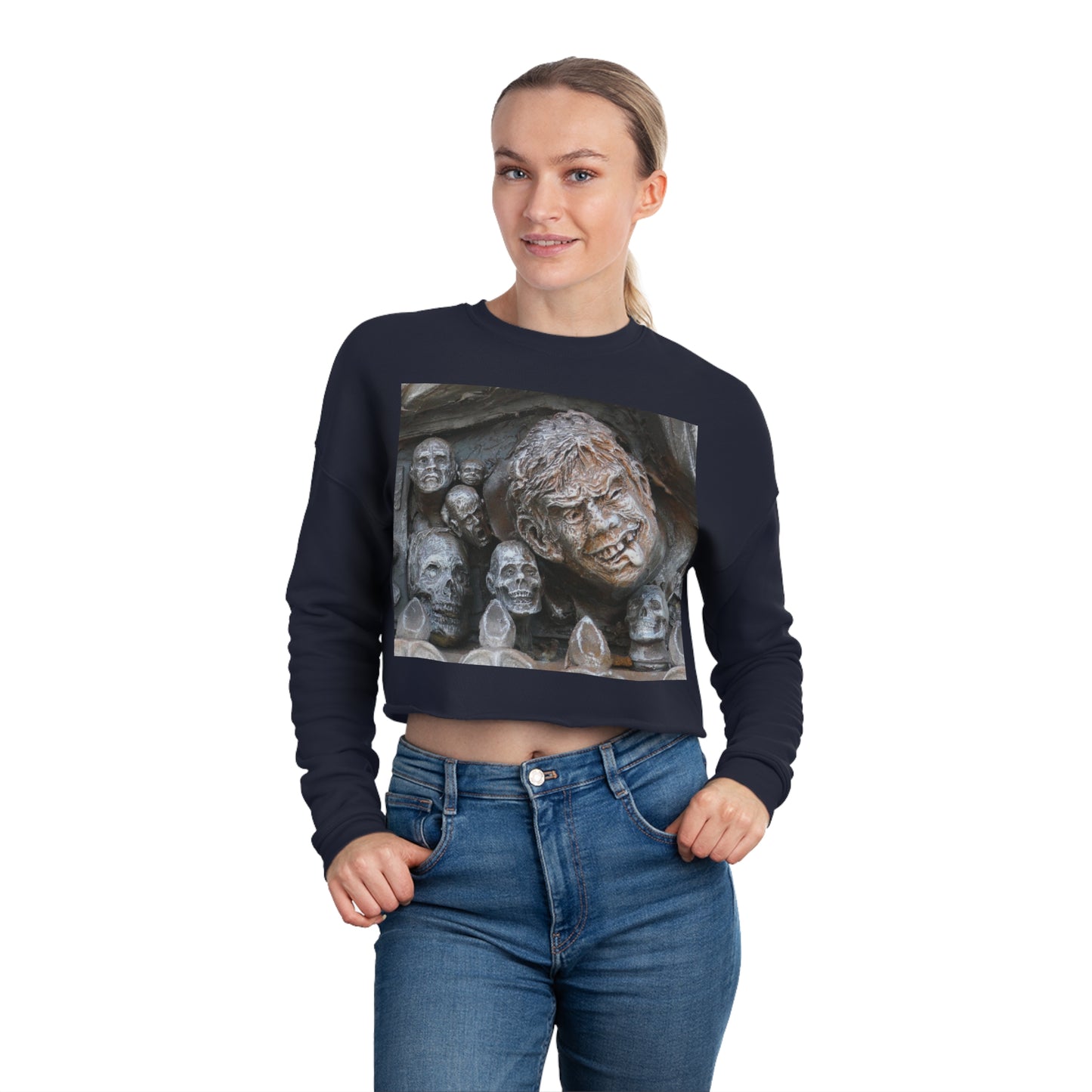 Waiting For The King - Women's Cropped Sweatshirt - Fry1Productions
