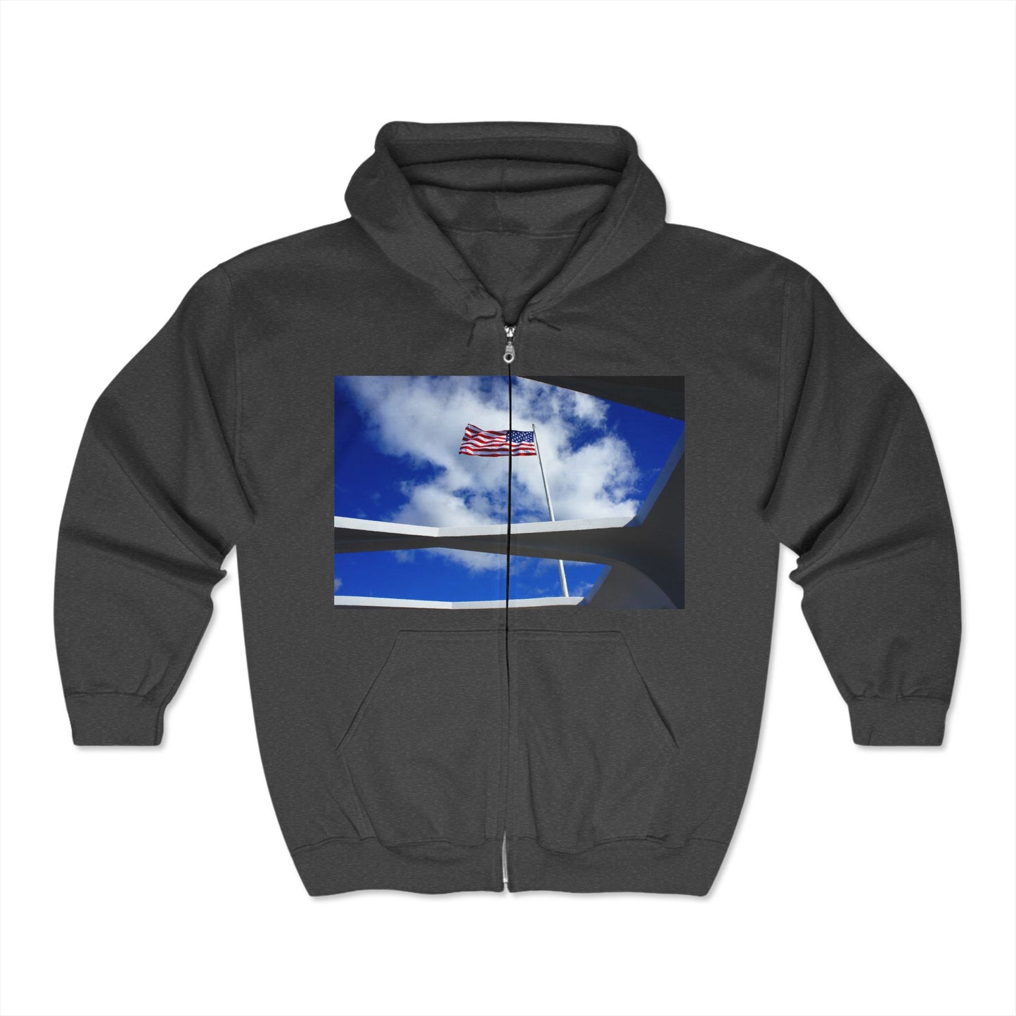 In Solemn Remembrance - Unisex Full Zip Hooded Sweatshirt