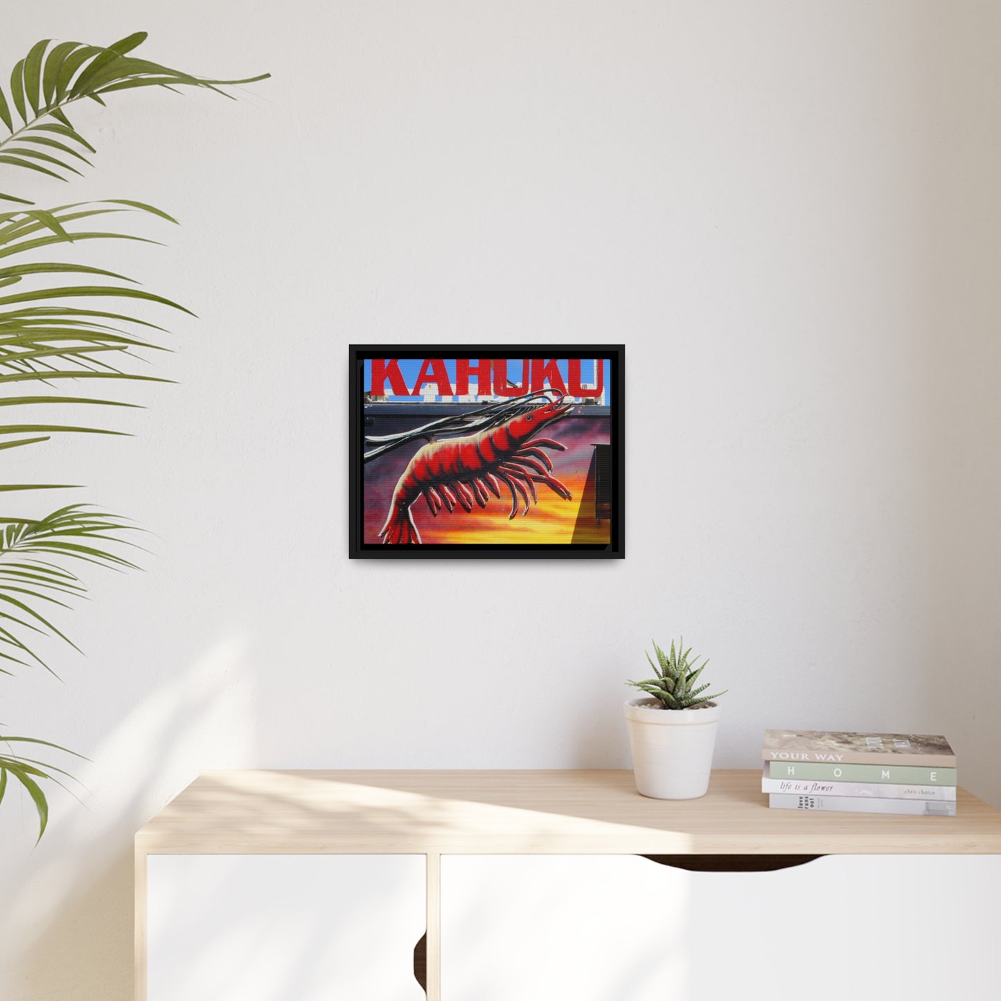 Kahuku Kai - Matte Canvas, Black Frame - Fry1Productions
