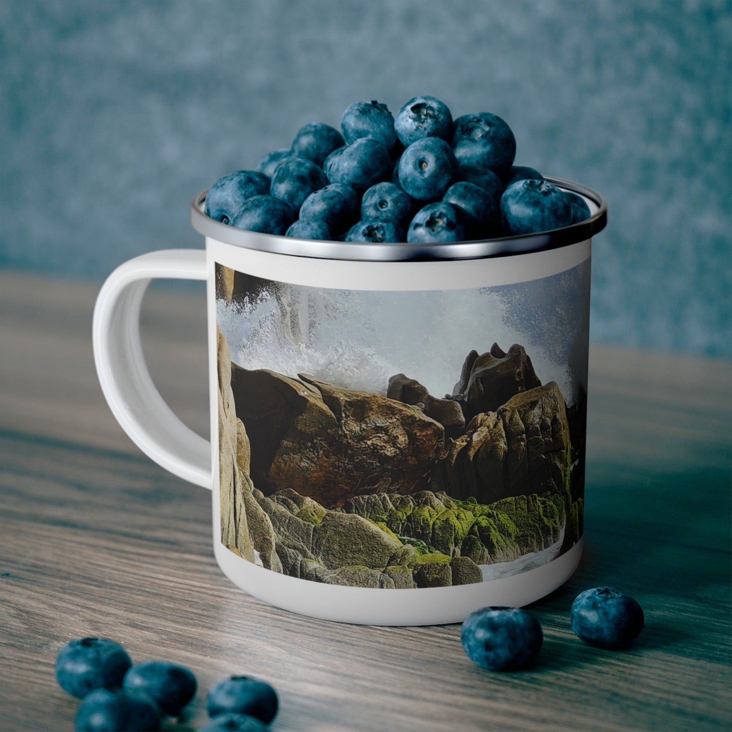 Divorce Beach - Enamel Camping Mug 12oz