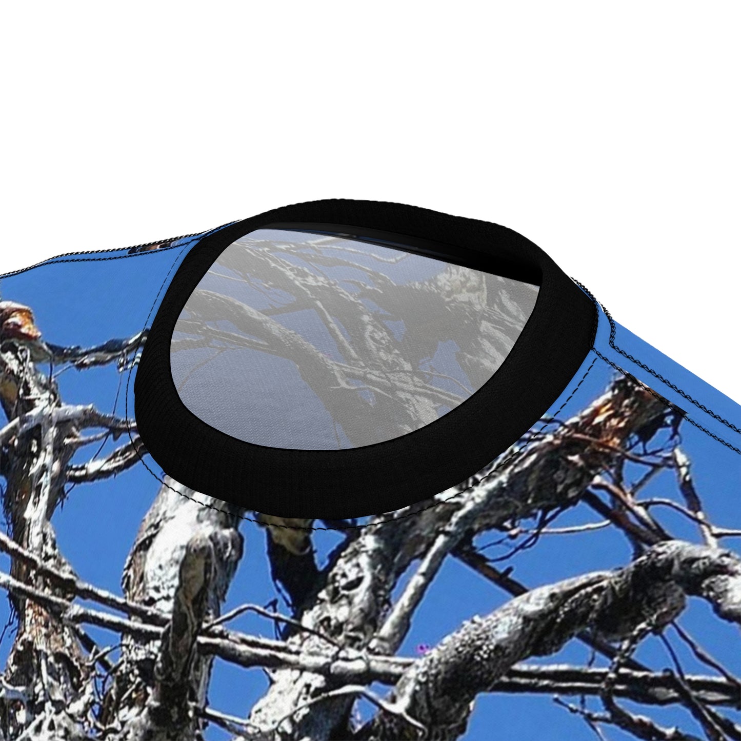 Skull Warrior Stare - Unisex Cut & Sew Tee (AOP) - Fry1Productions