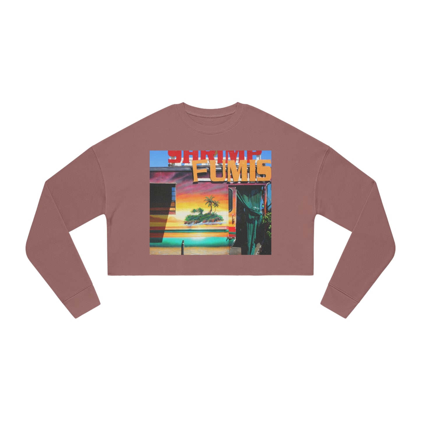 Island Love - Women's Cropped Sweatshirt - Fry1Productions