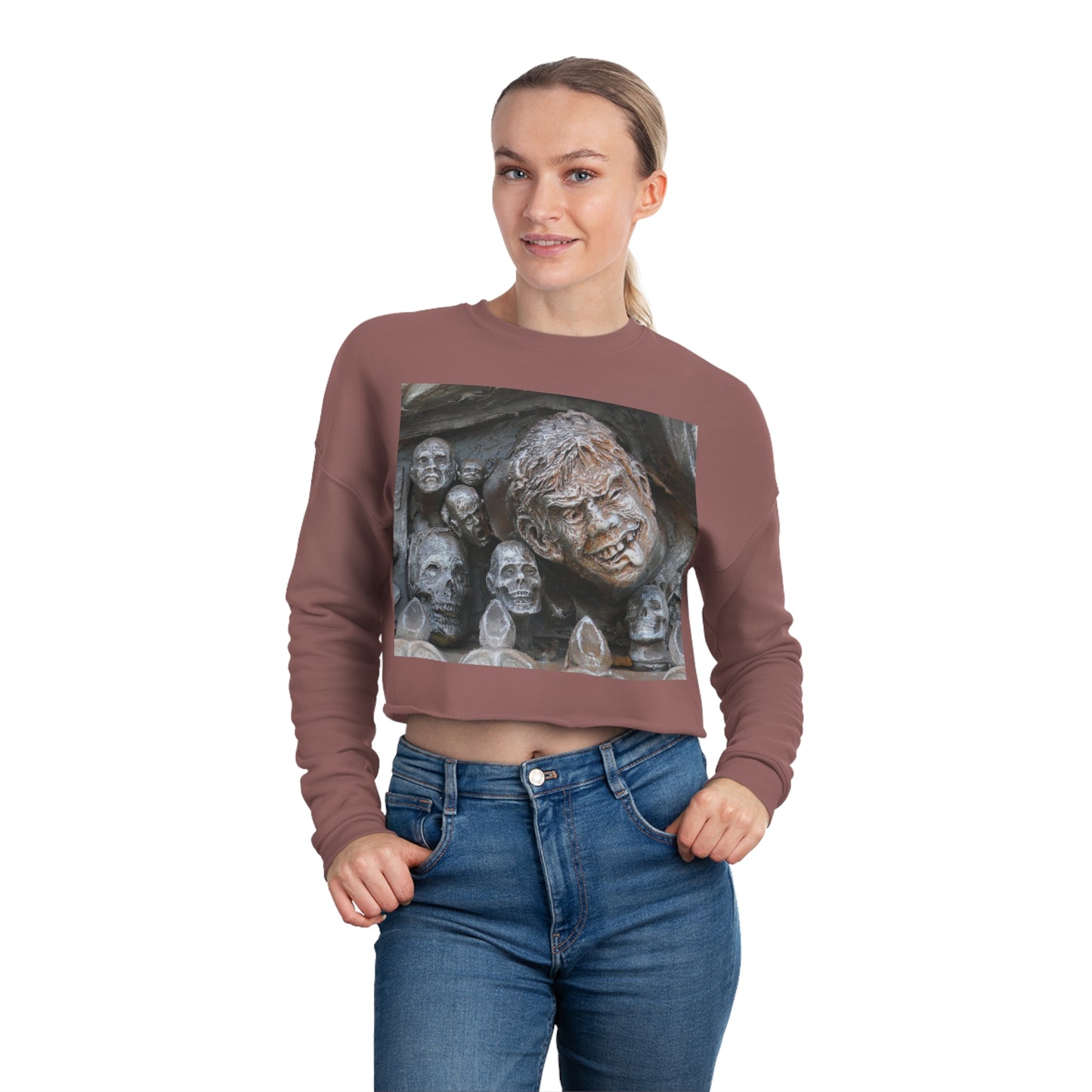 Waiting For The King - Women's Cropped Sweatshirt - Fry1Productions