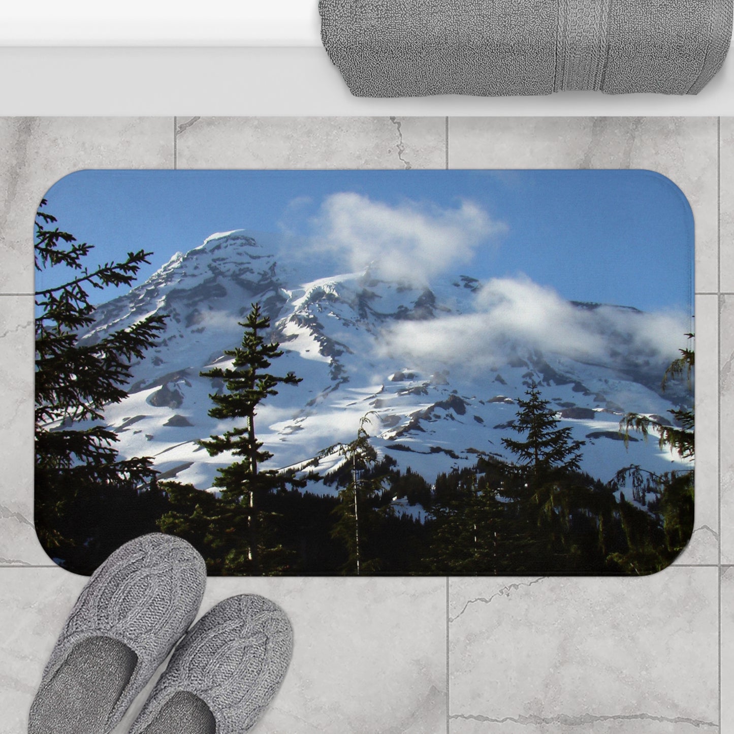 Belay On - Microfiber Bath Mat - Fry1Productions