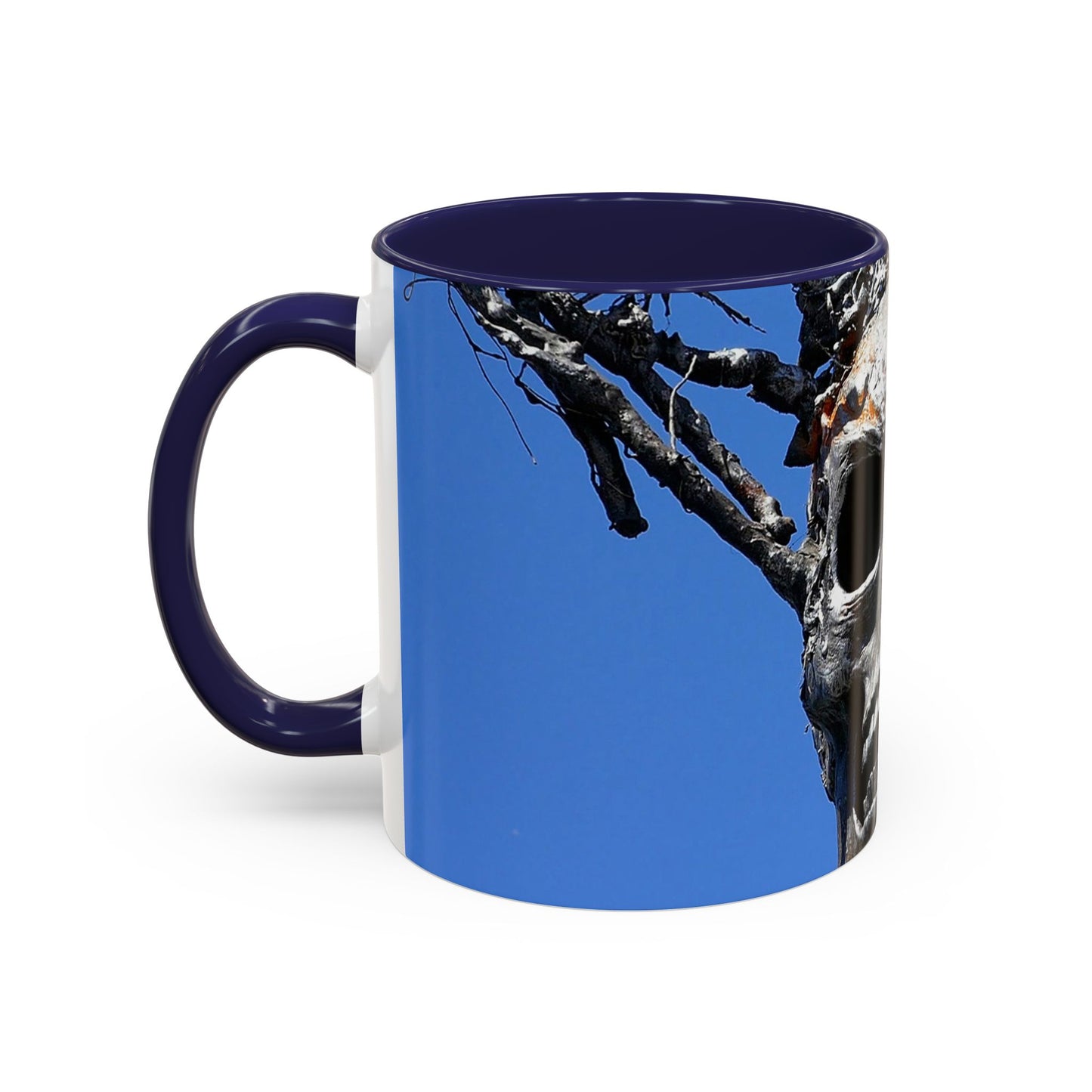 Skull Warrior Stare - Accent Coffee Mug (11, 15oz)