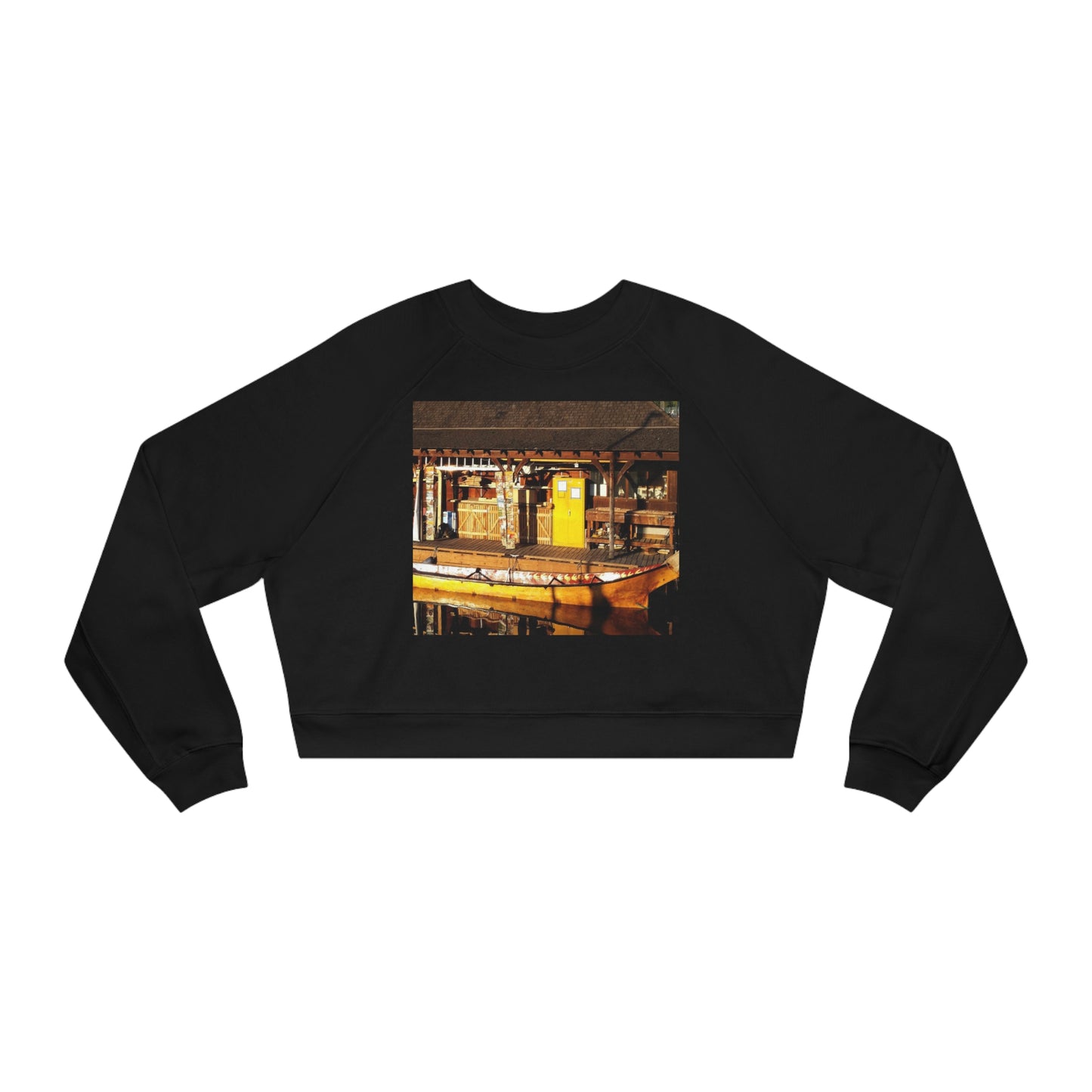 Qil' Bid Awe - Women's Cropped Fleece Pullover - Fry1Productions