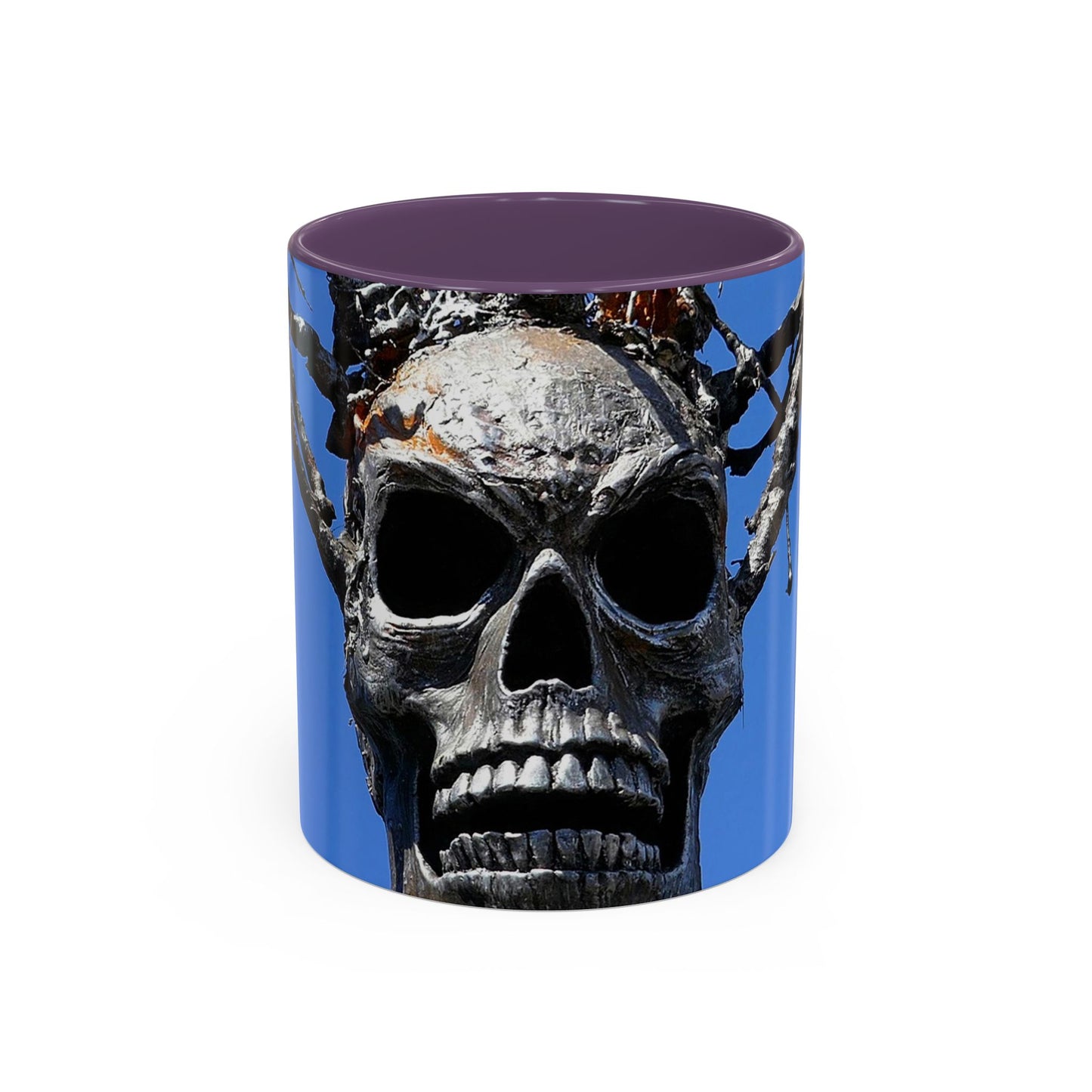 Skull Warrior Stare - Accent Coffee Mug (11, 15oz)