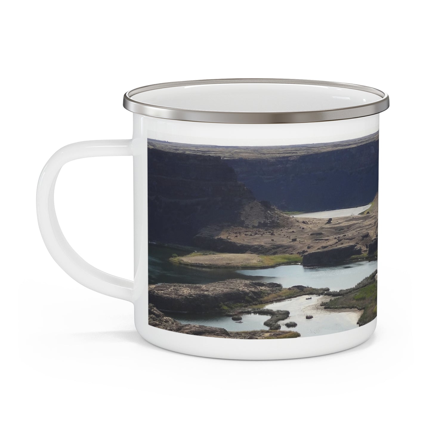 Reminisce of Ancient Thunder - Enamel Camping Mug 12oz