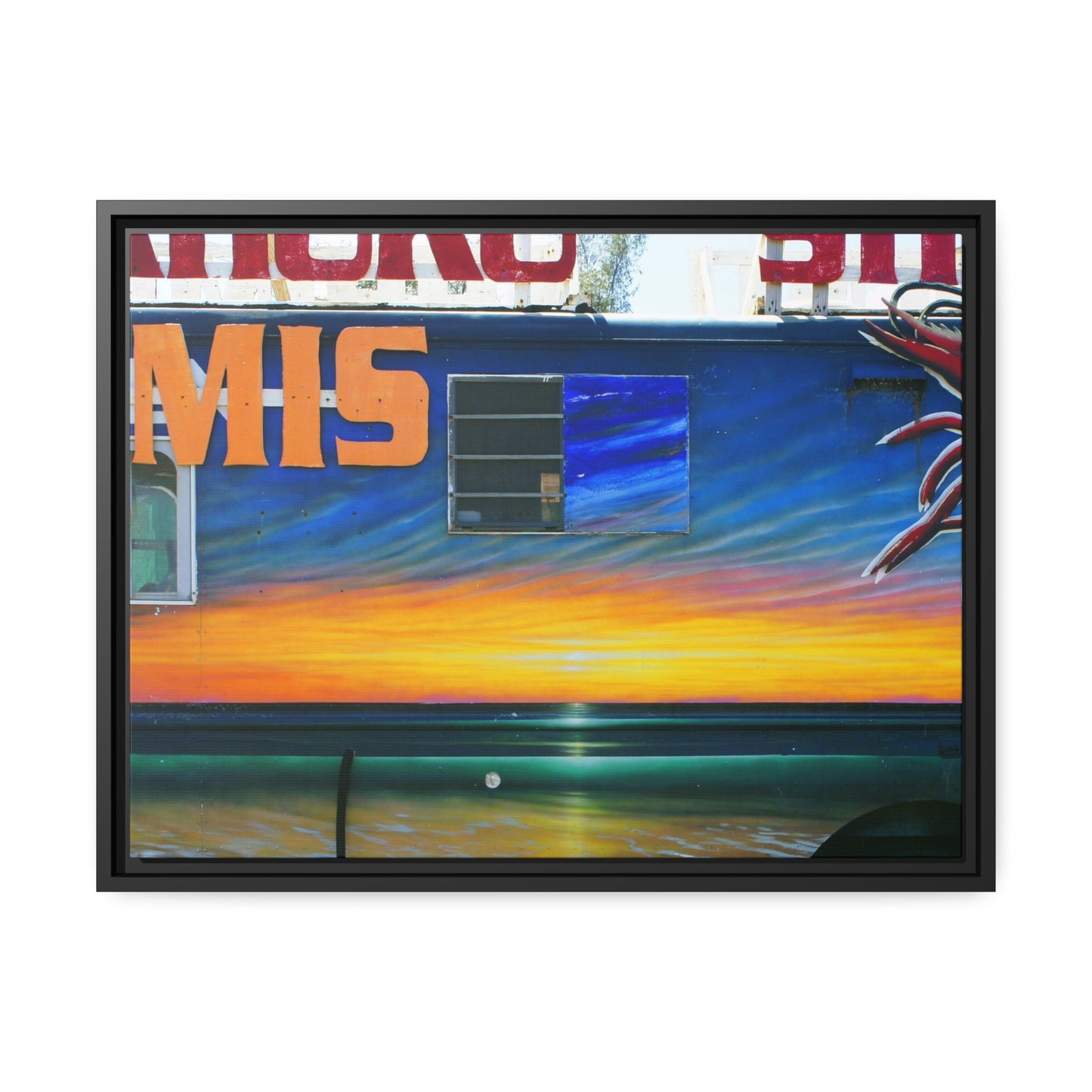 Fumis Aloha - Matte Canvas, Black Frame - Fry1Productions