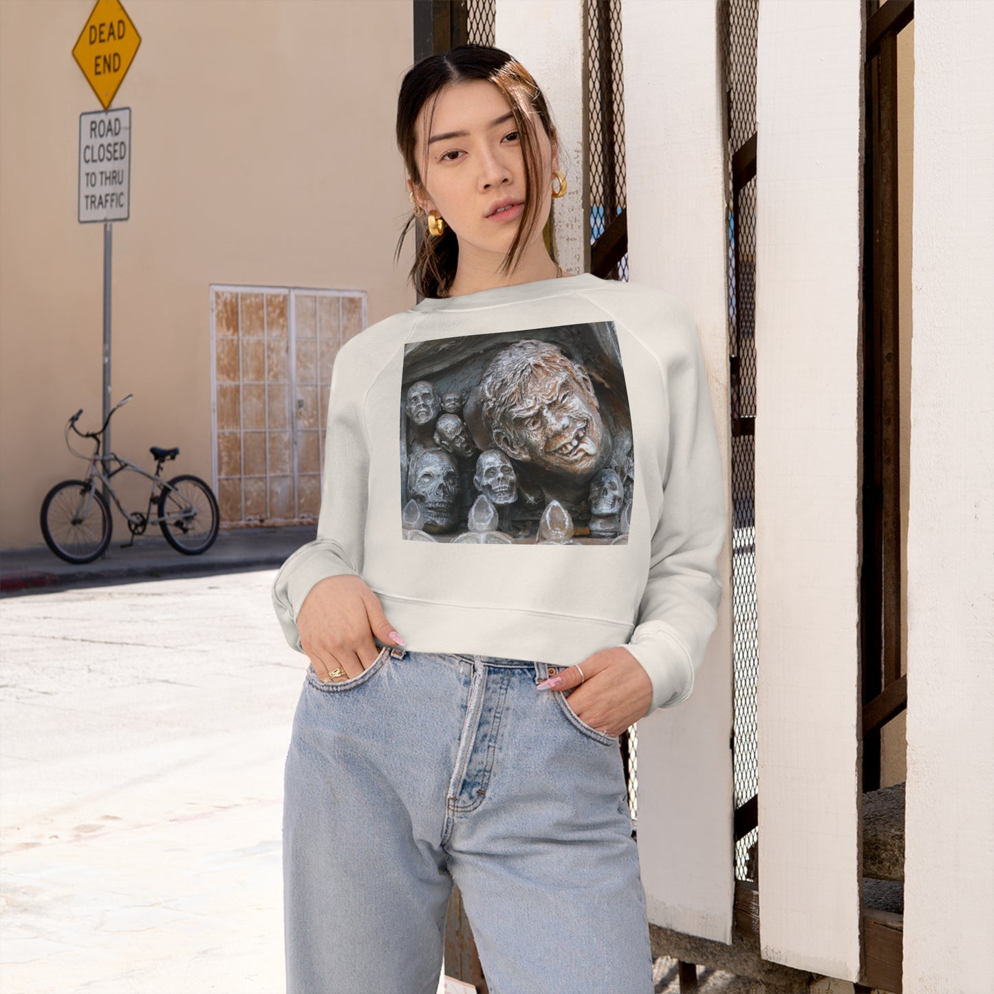 Waiting For The King - Women's Cropped Fleece Pullover - Fry1Productions