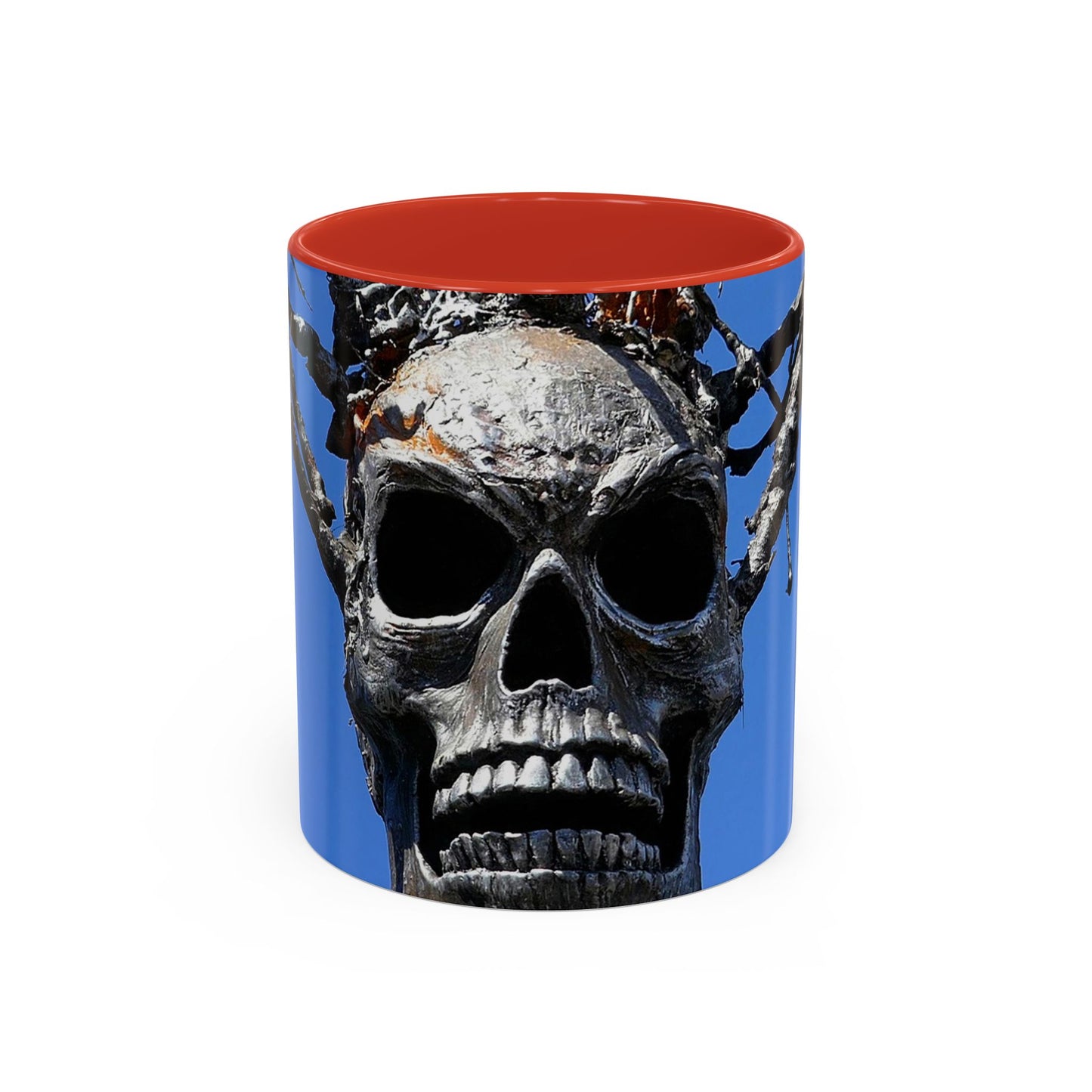 Skull Warrior Stare - Accent Coffee Mug (11, 15oz)