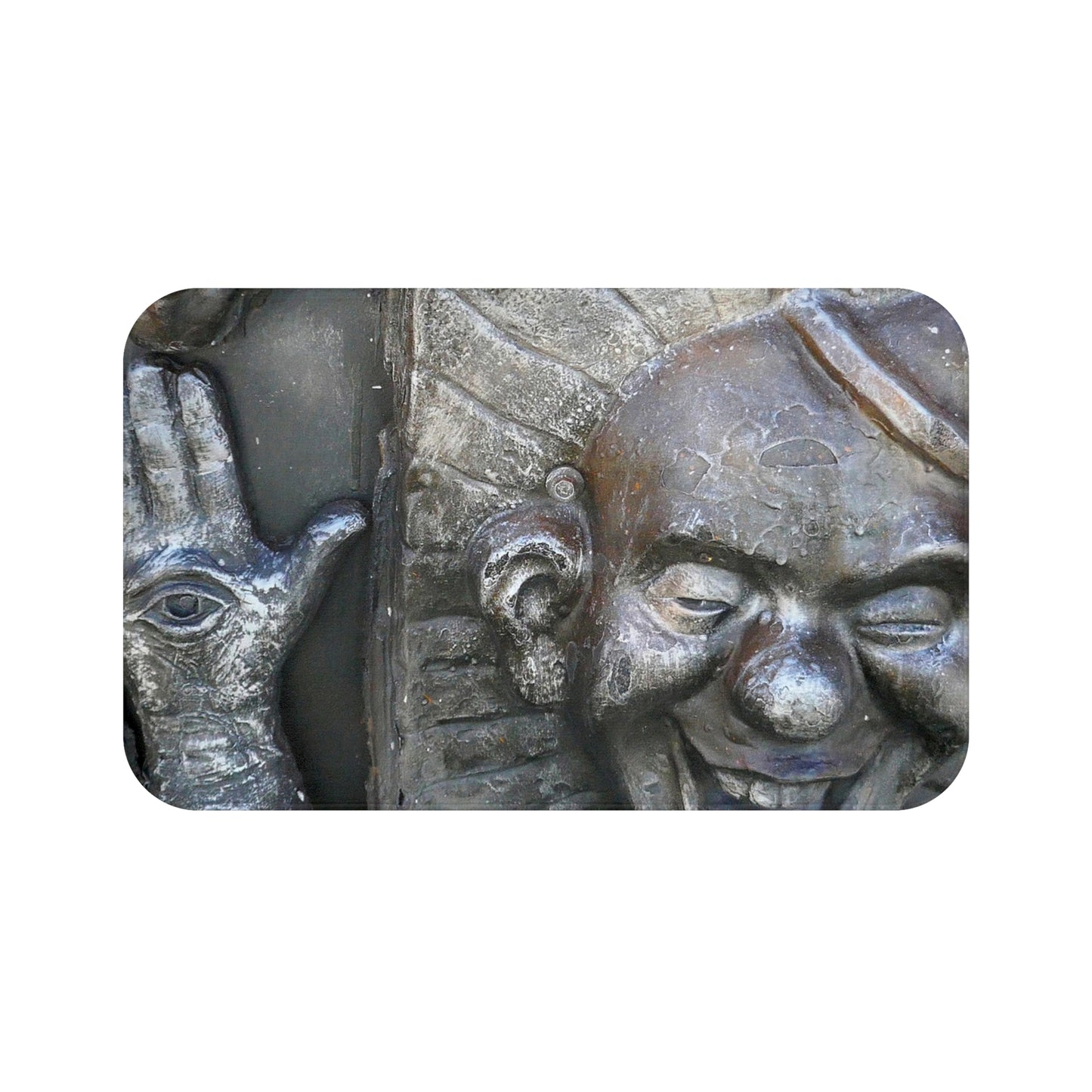 Cosmic Laughter - Microfiber Bath Mat - Fry1Productions