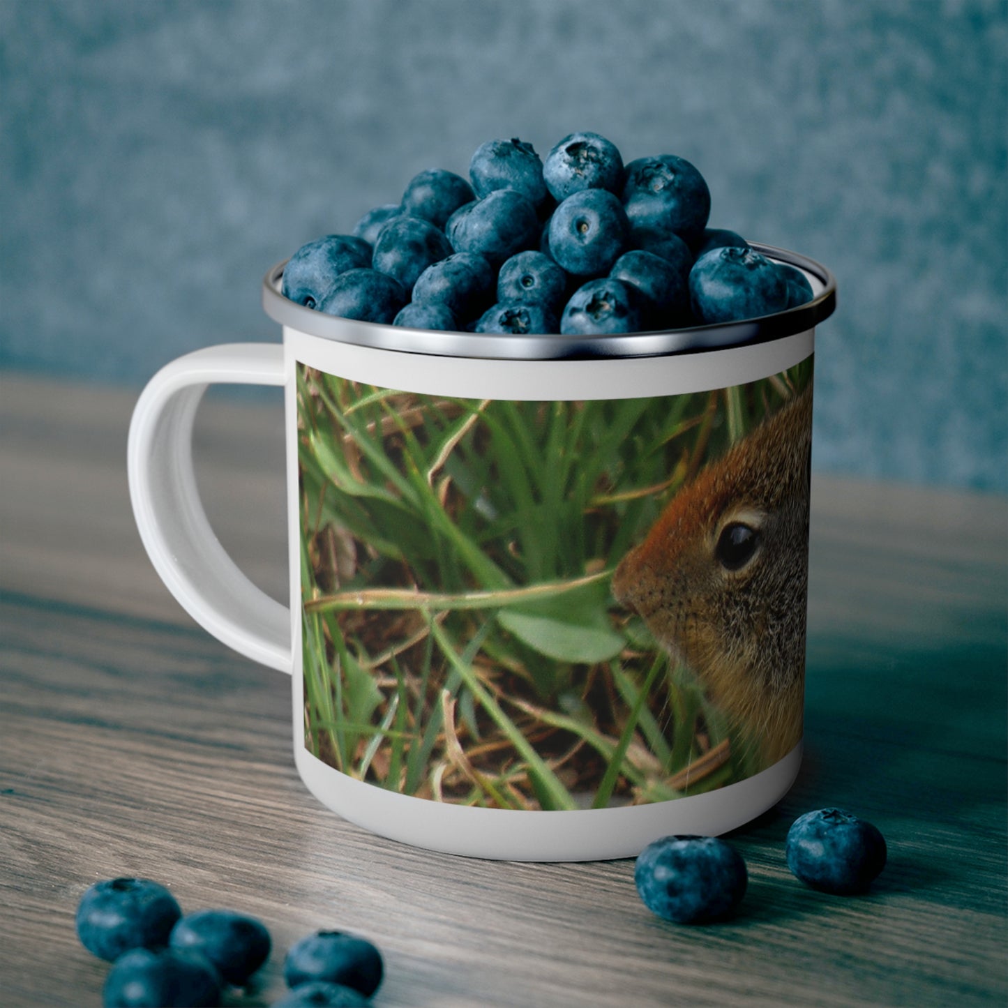 Inquisitive Stare - Enamel Camping Mug 12oz