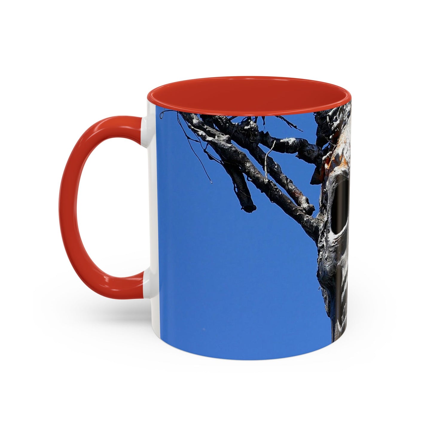 Skull Warrior Stare - Accent Coffee Mug (11, 15oz)