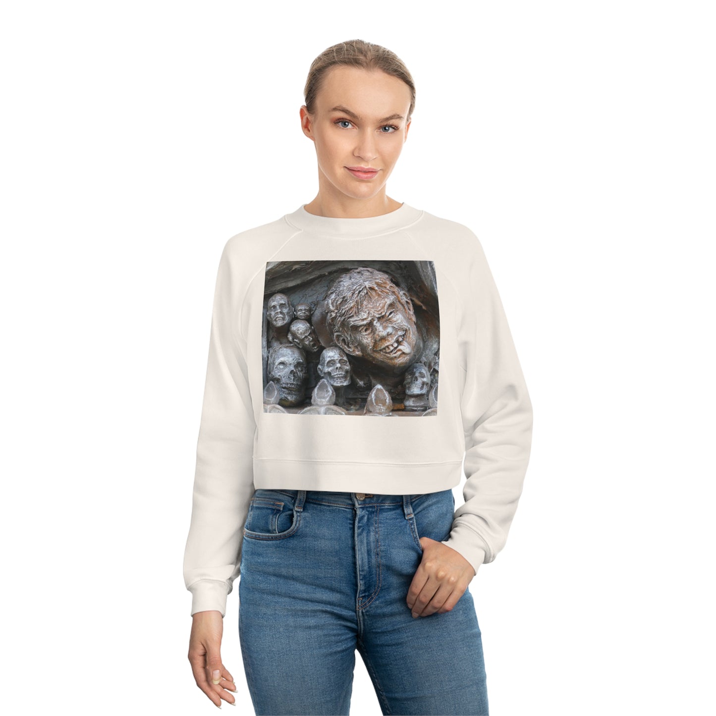 Waiting For The King - Women's Cropped Fleece Pullover - Fry1Productions