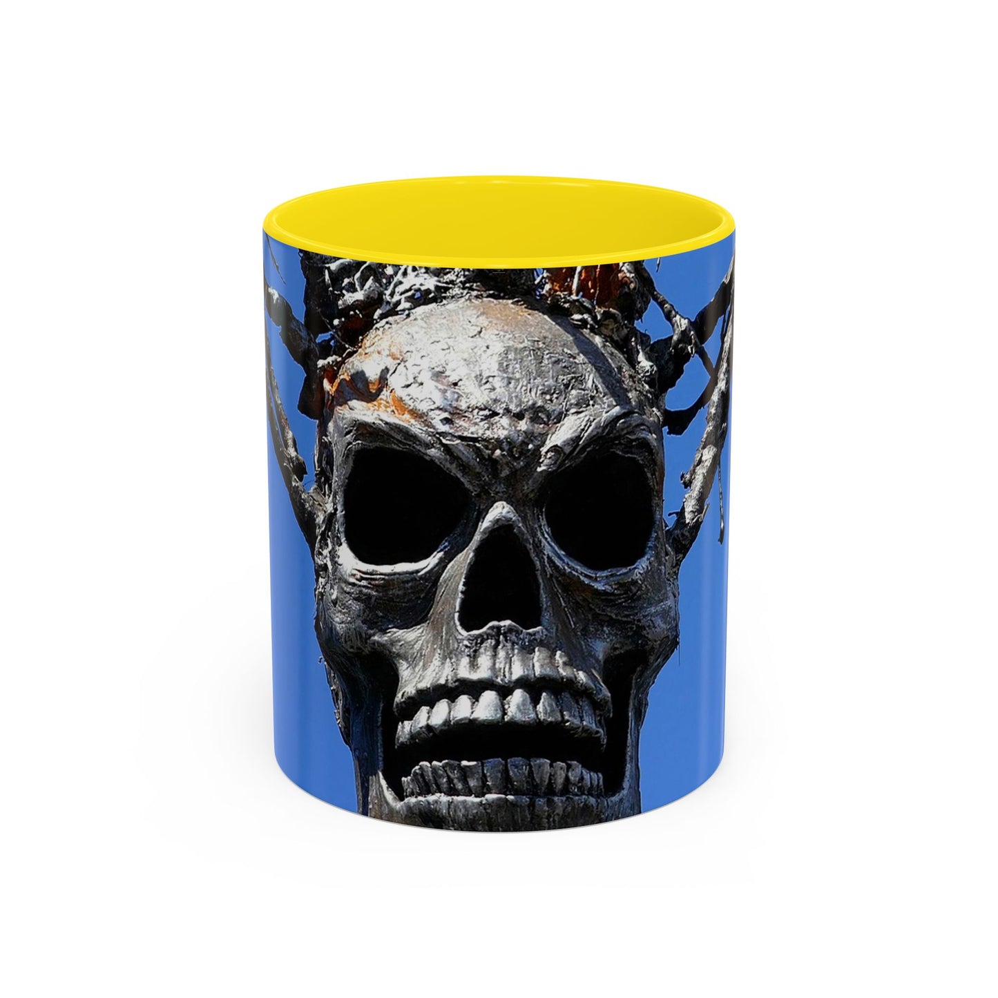 Skull Warrior Stare - Accent Coffee Mug (11, 15oz)