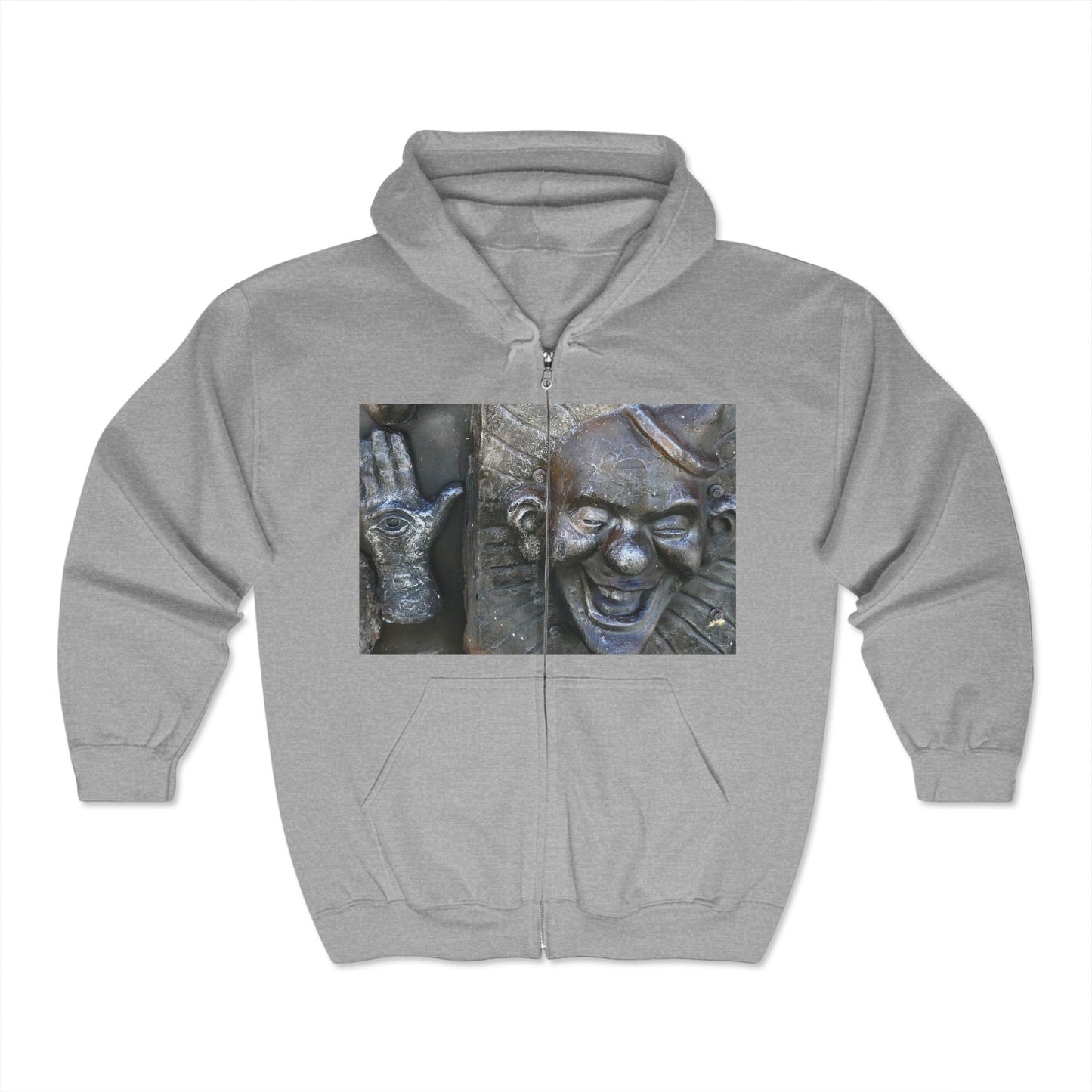 Cosmic Laughter - Unisex Full Zip Hooded Sweatshirt