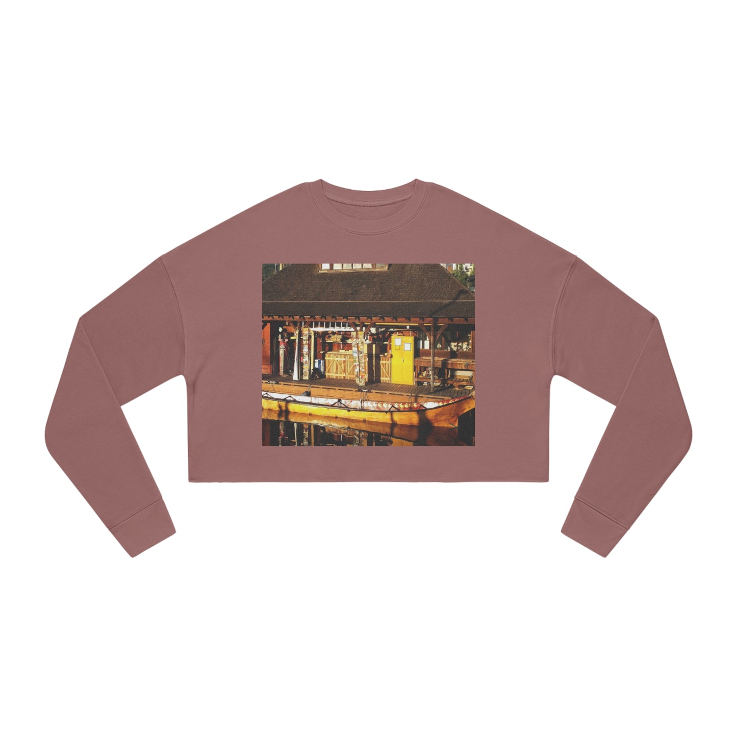 Qil' Bid Awe - Women's Cropped Sweatshirt - Fry1Productions