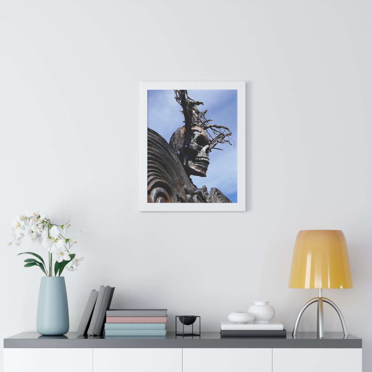 Skull Warrior - Framed Vertical Poster