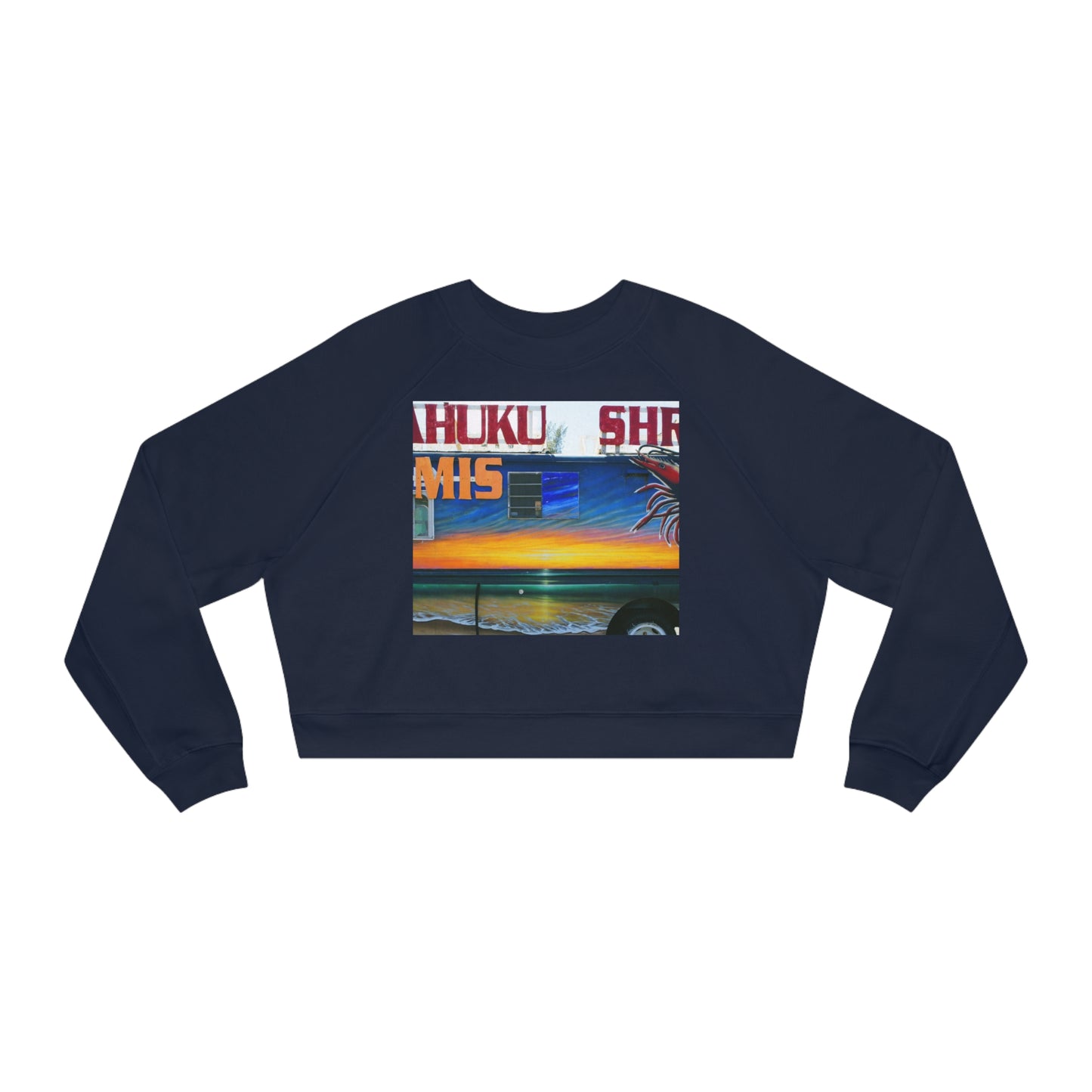 Fumis Aloha - Women's Cropped Fleece Pullover - Fry1Productions