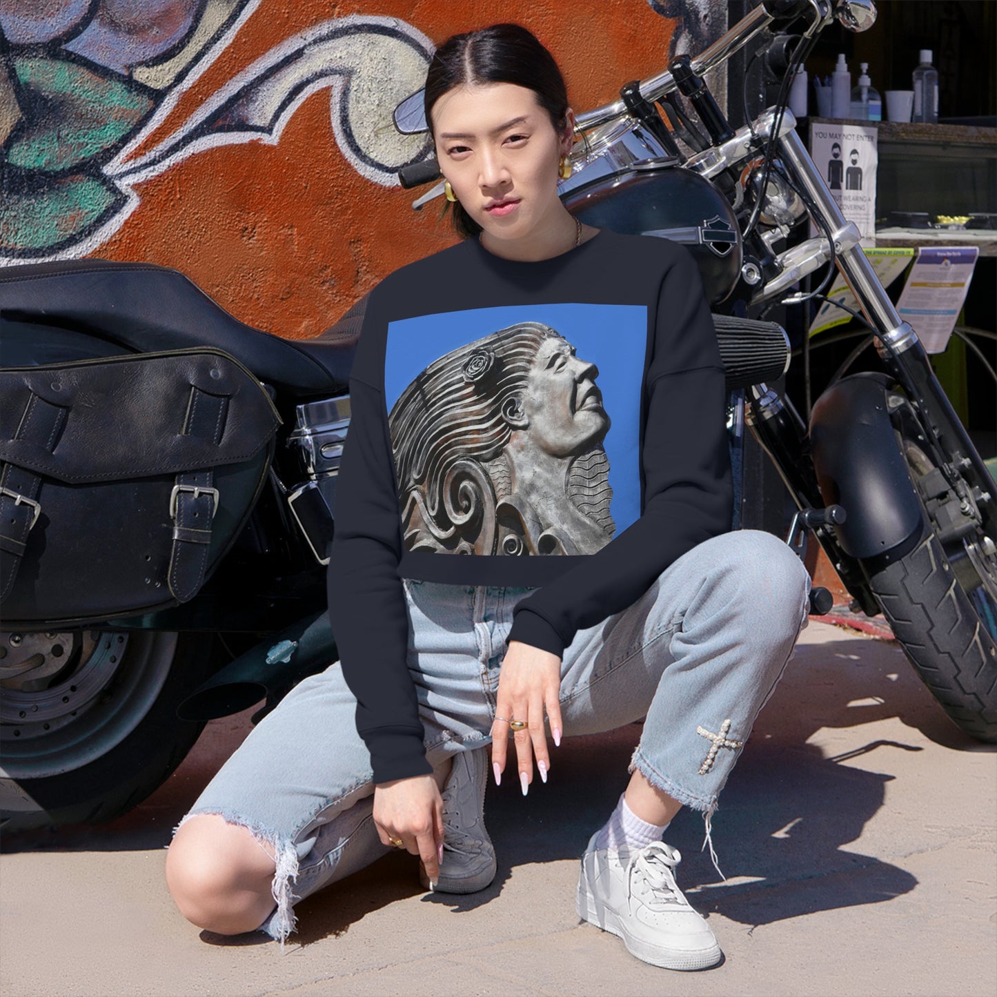 Nymph Beauty - Women's Cropped Sweatshirt - Fry1Productions