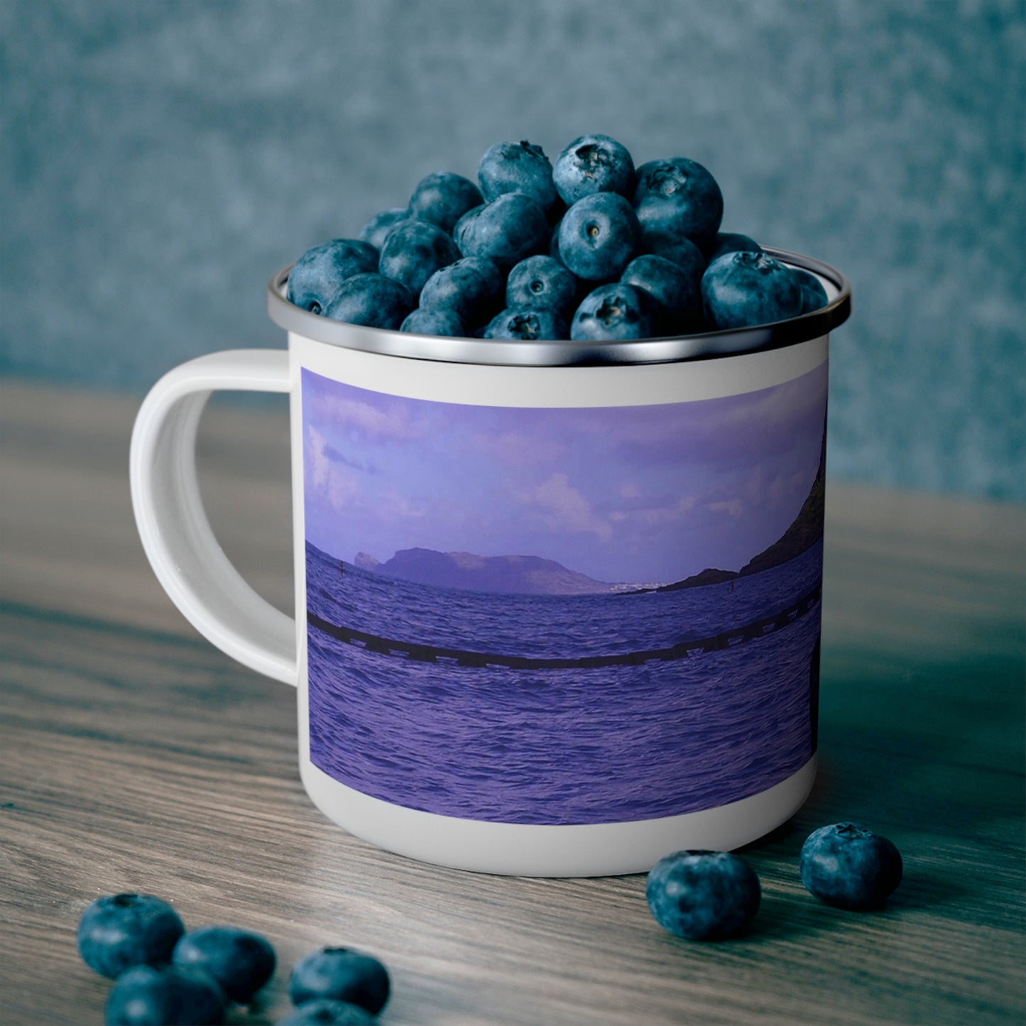 Wade To Chinaman's Hat - Enamel Camping Mug 12oz
