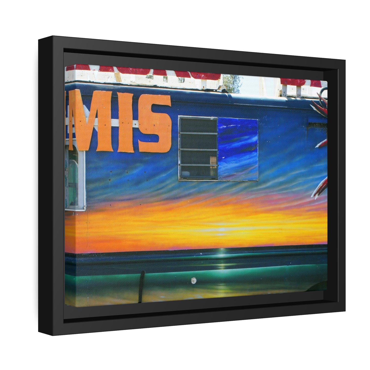 Fumis Aloha - Matte Canvas, Black Frame - Fry1Productions