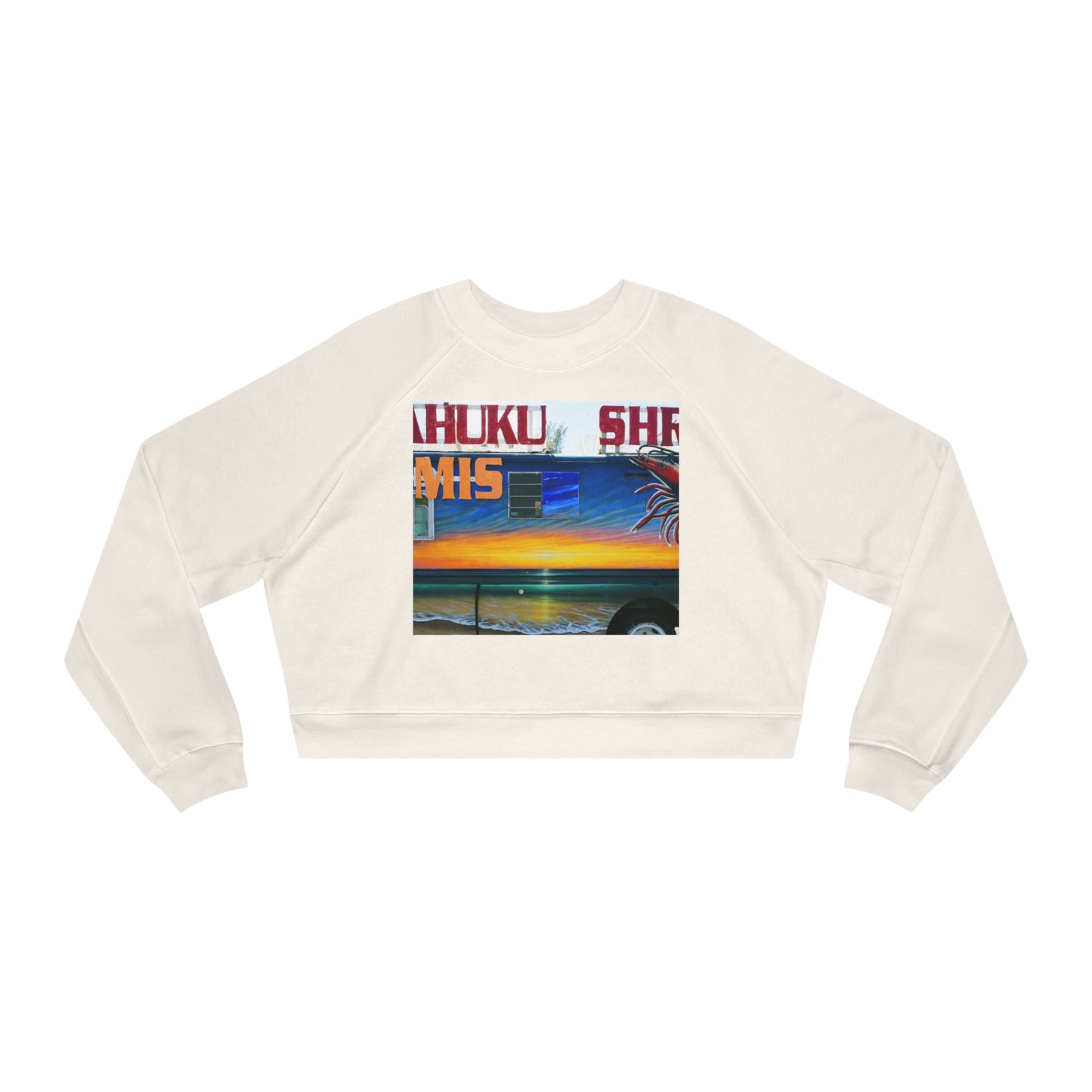 Fumis Aloha - Women's Cropped Fleece Pullover - Fry1Productions