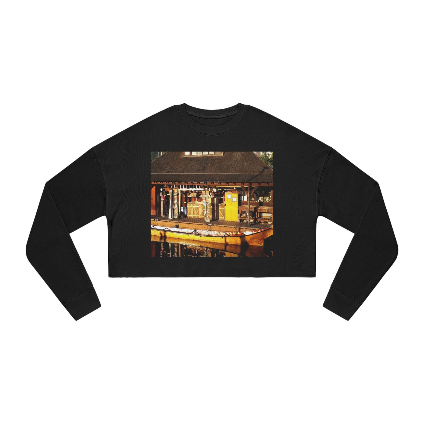 Qil' Bid Awe - Women's Cropped Sweatshirt - Fry1Productions