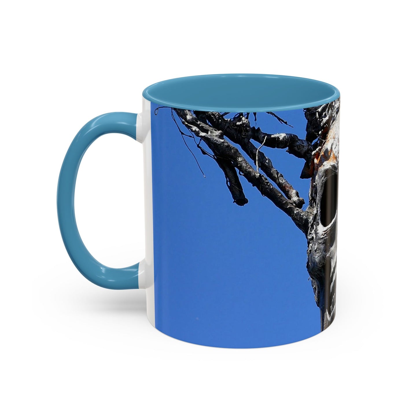 Skull Warrior Stare - Accent Coffee Mug (11, 15oz)