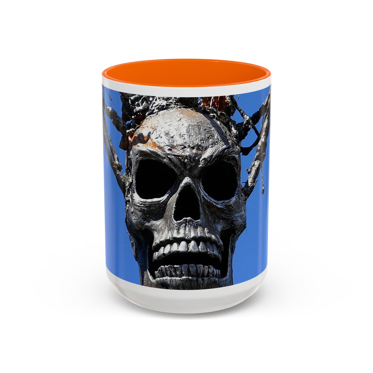 Skull Warrior Stare - Accent Coffee Mug (11, 15oz)