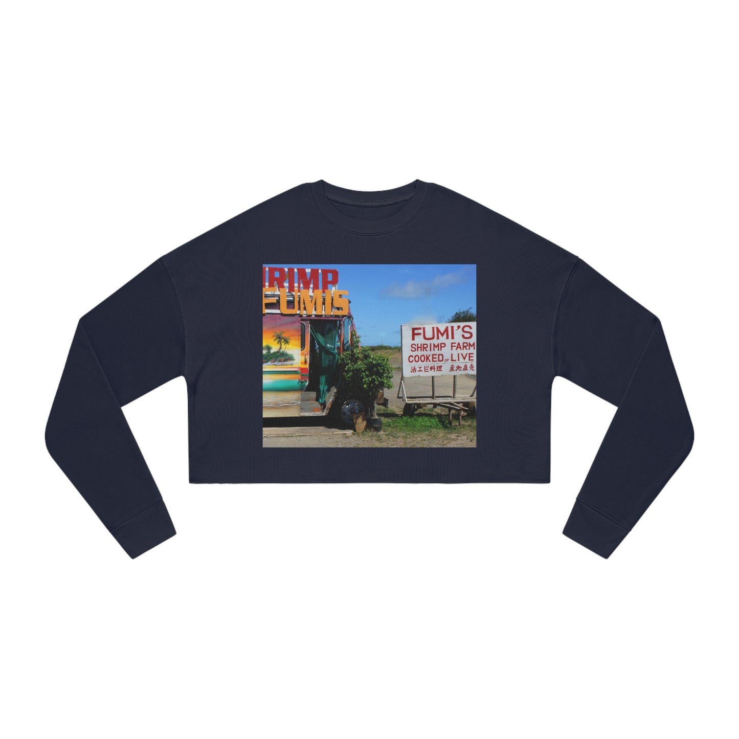 Kaulana Delights - Women's Cropped Sweatshirt - Fry1Productions
