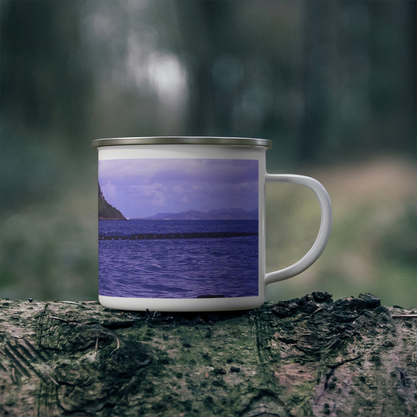 Wade To Chinaman's Hat - Enamel Camping Mug 12oz