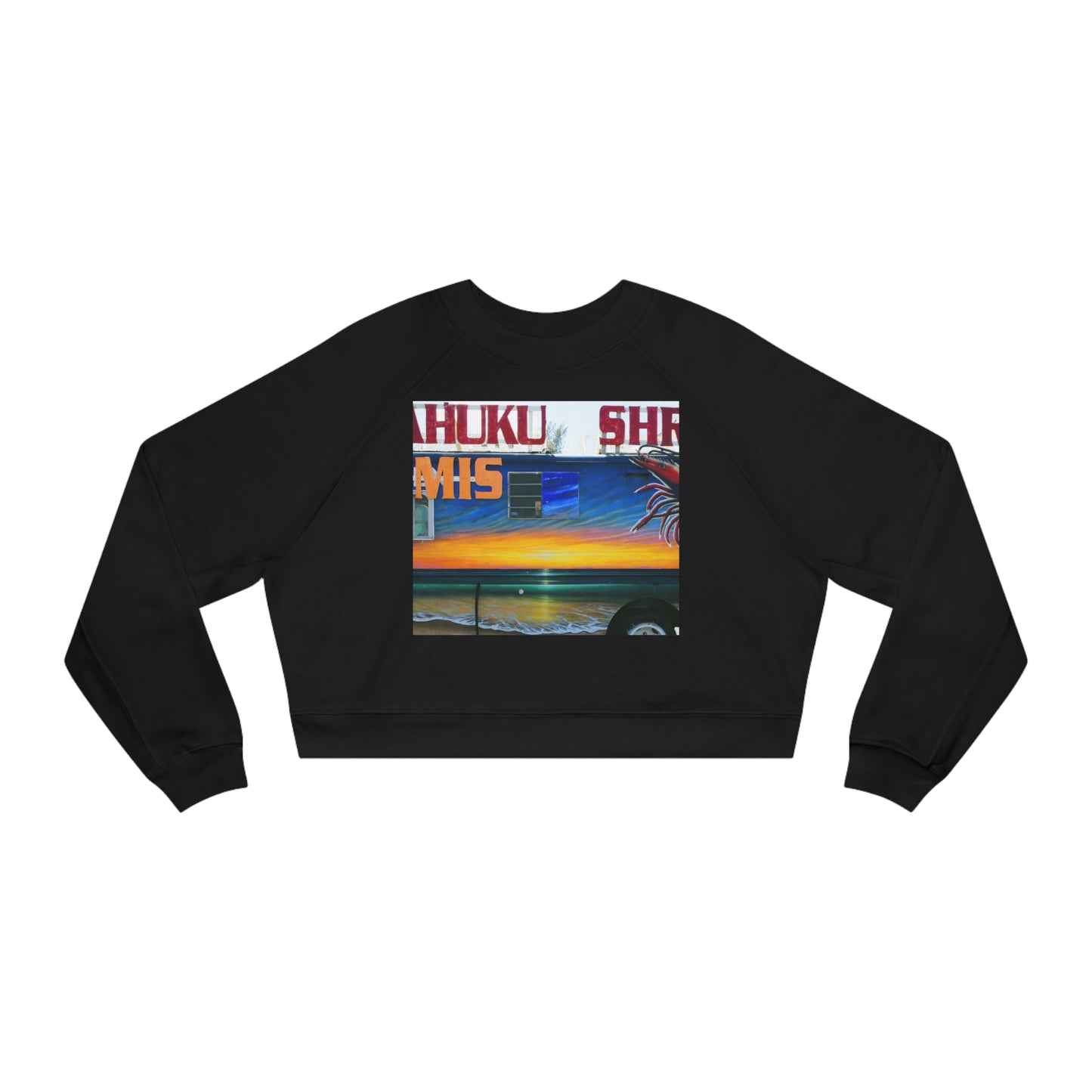 Fumis Aloha - Women's Cropped Fleece Pullover - Fry1Productions