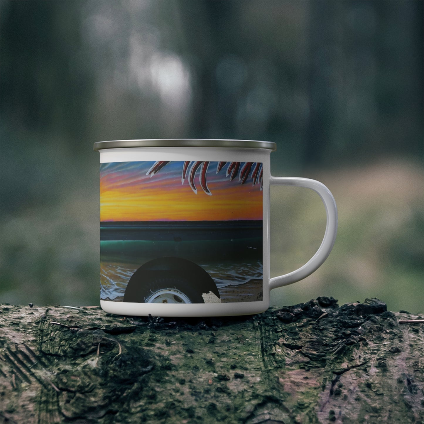 Fumis Aloha - Enamel Camping Mug 12oz