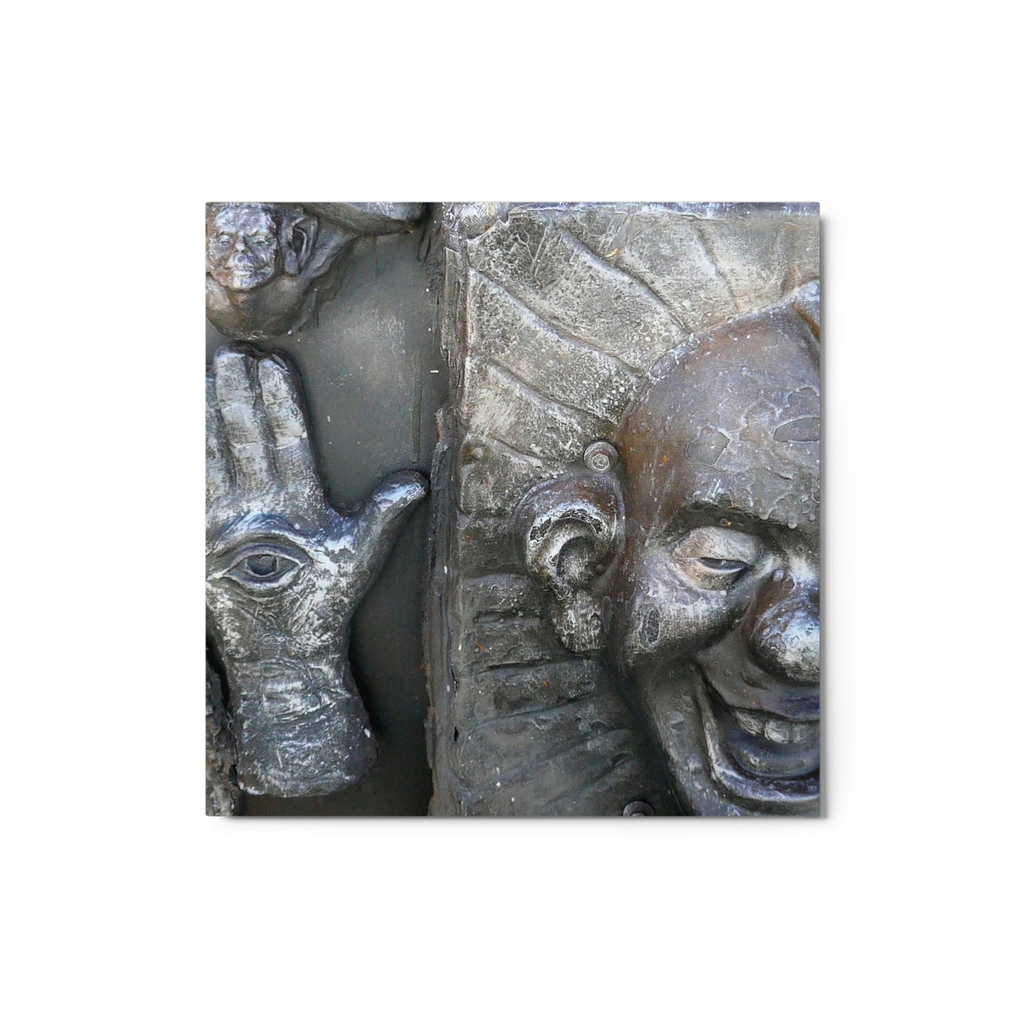 Cosmic Laughter - Glossy Metal Prints - Fry1Productions