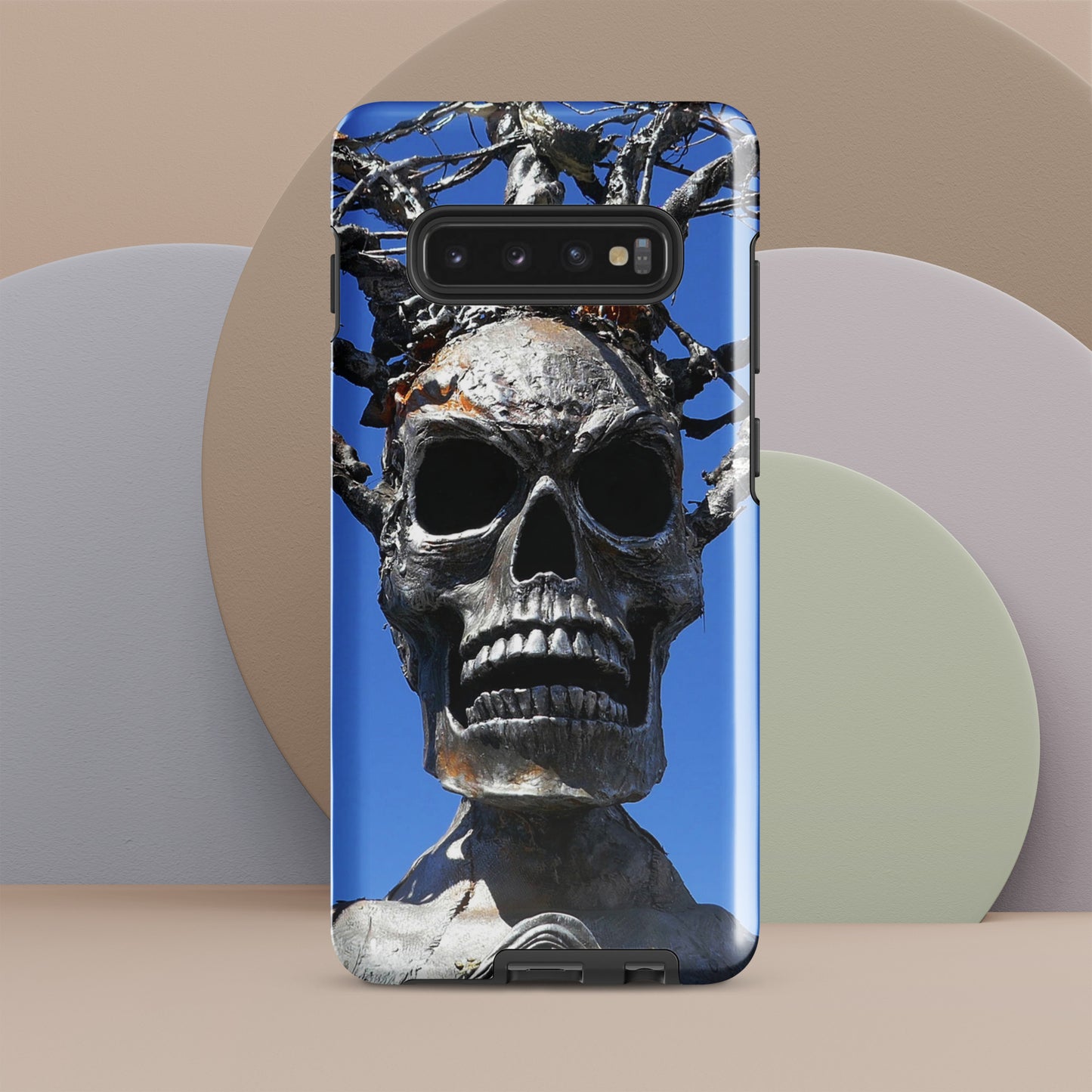 Skull Warrior Stare - Tough Case for Samsung ( Galaxy S24 Ultra - Galaxy S10 ) - Fry1Productions