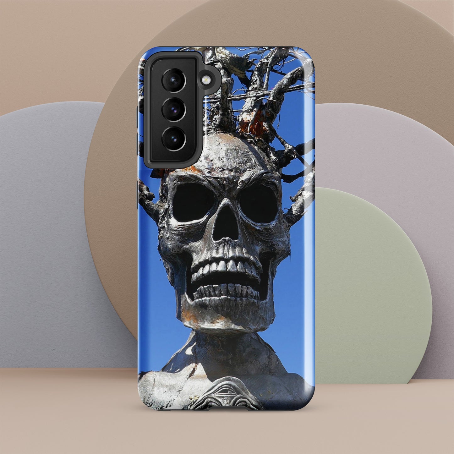 Skull Warrior Stare - Tough Case for Samsung ( Galaxy S24 Ultra - Galaxy S10 ) - Fry1Productions