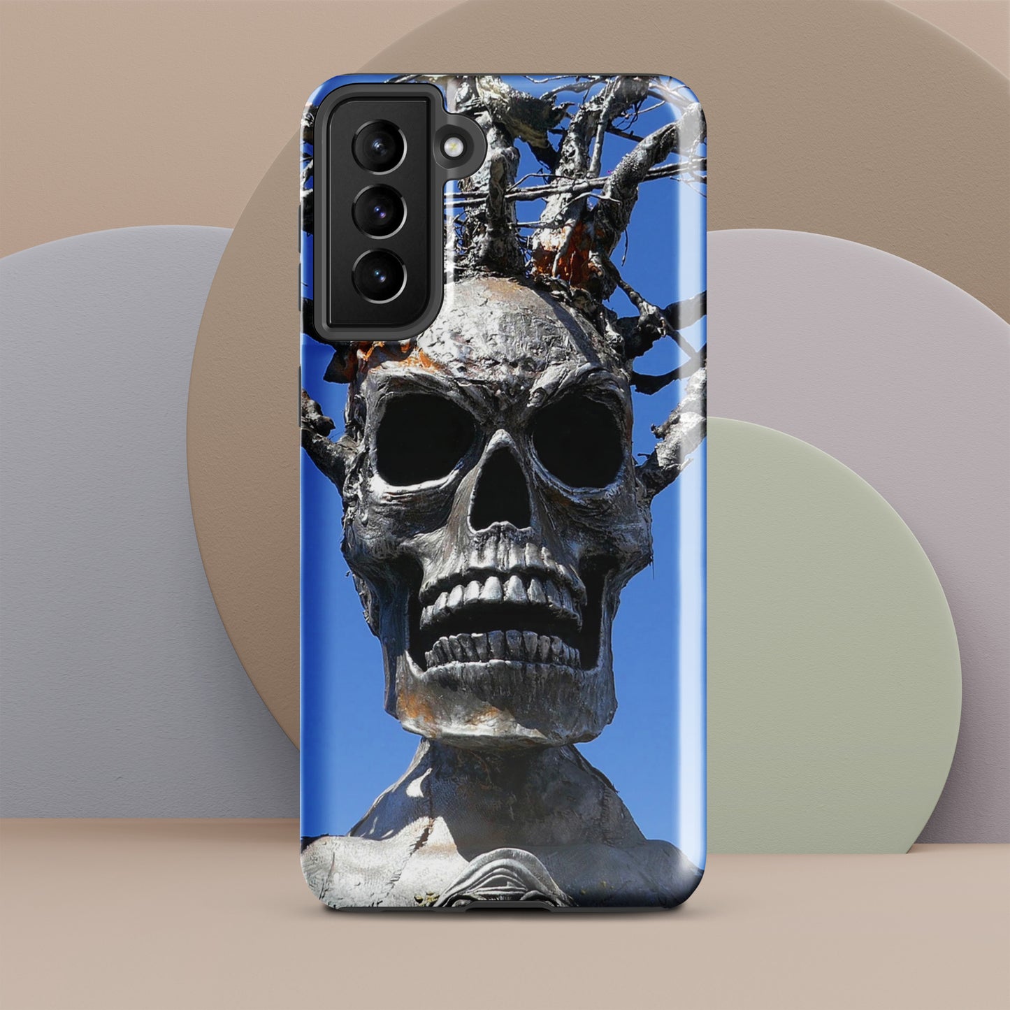 Skull Warrior Stare - Tough Case for Samsung ( Galaxy S24 Ultra - Galaxy S10 ) - Fry1Productions
