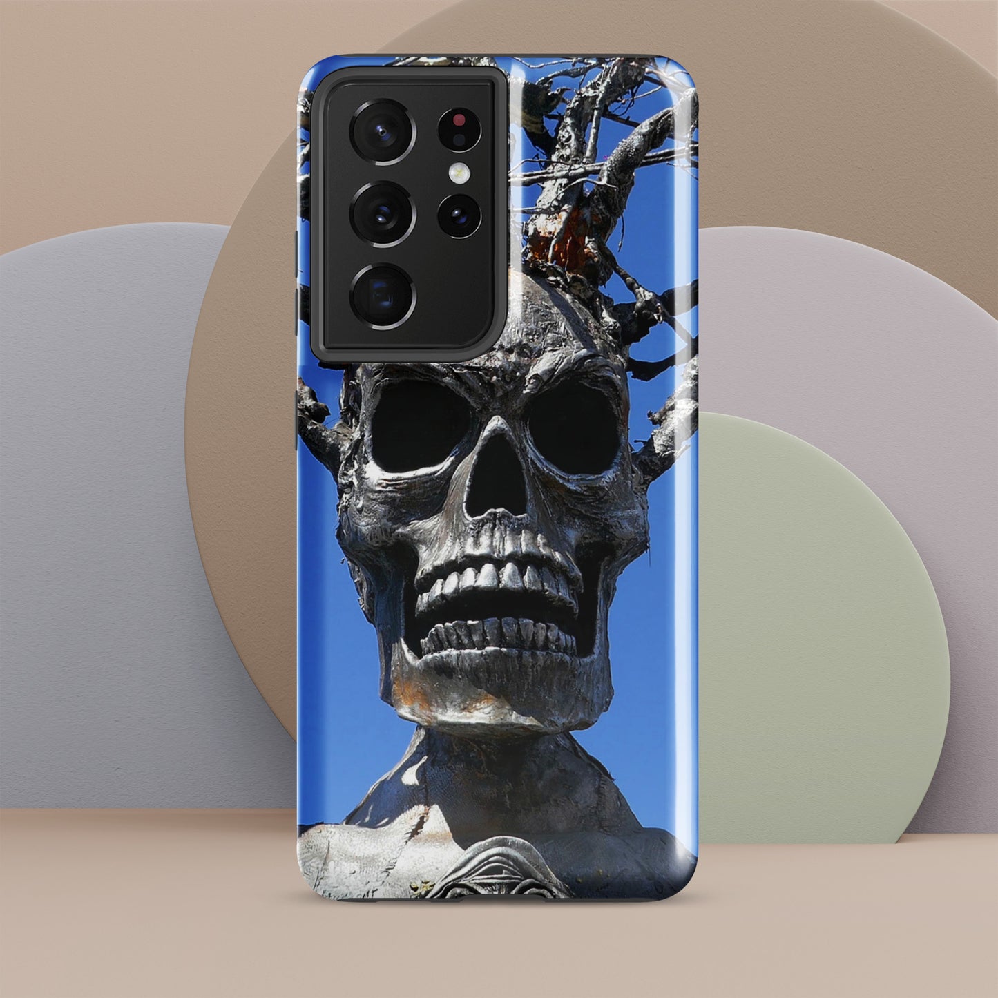 Skull Warrior Stare - Tough Case for Samsung ( Galaxy S24 Ultra - Galaxy S10 ) - Fry1Productions