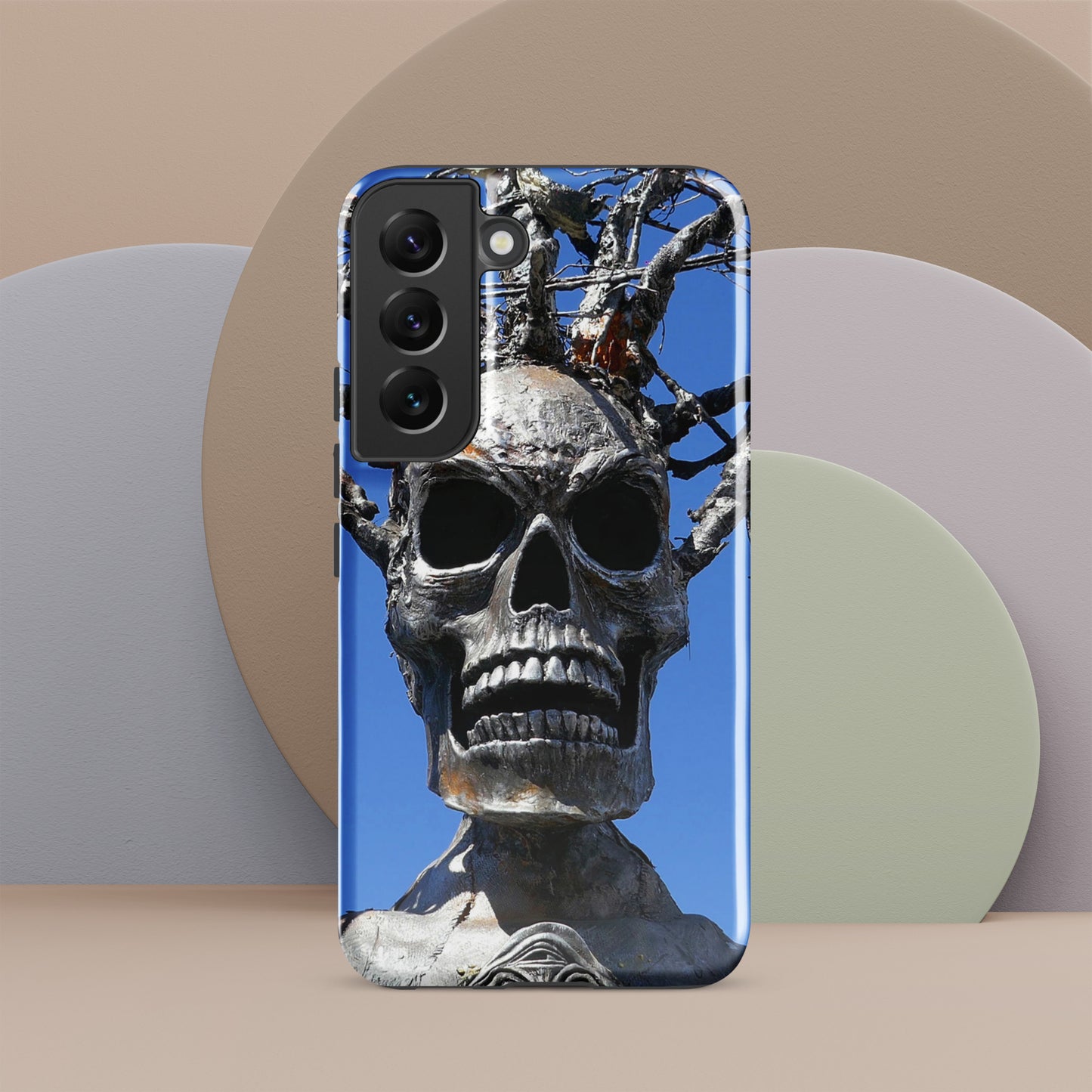 Skull Warrior Stare - Tough Case for Samsung ( Galaxy S24 Ultra - Galaxy S10 ) - Fry1Productions