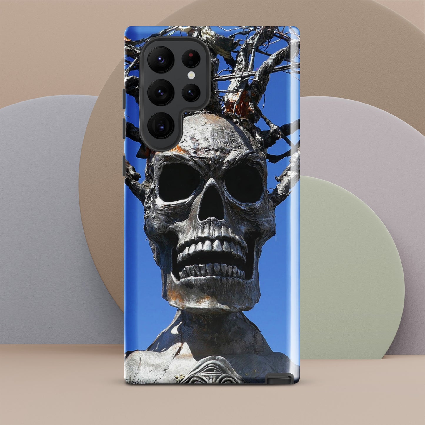 Skull Warrior Stare - Tough Case for Samsung ( Galaxy S24 Ultra - Galaxy S10 ) - Fry1Productions