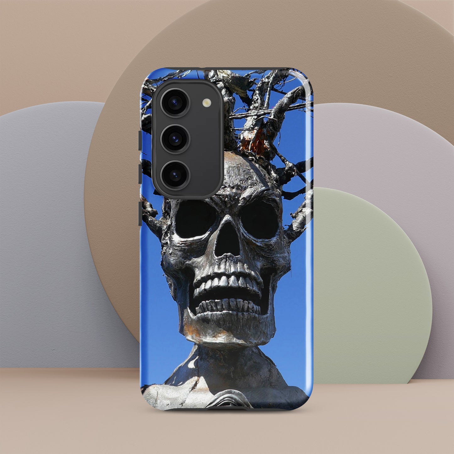 Skull Warrior Stare - Tough Case for Samsung ( Galaxy S24 Ultra - Galaxy S10 ) - Fry1Productions