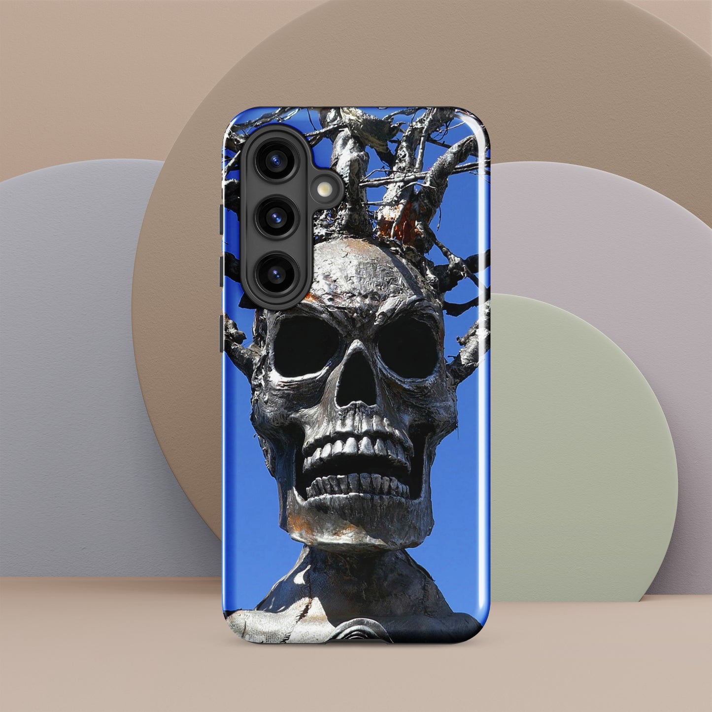 Skull Warrior Stare - Tough Case for Samsung ( Galaxy S24 Ultra - Galaxy S10 ) - Fry1Productions