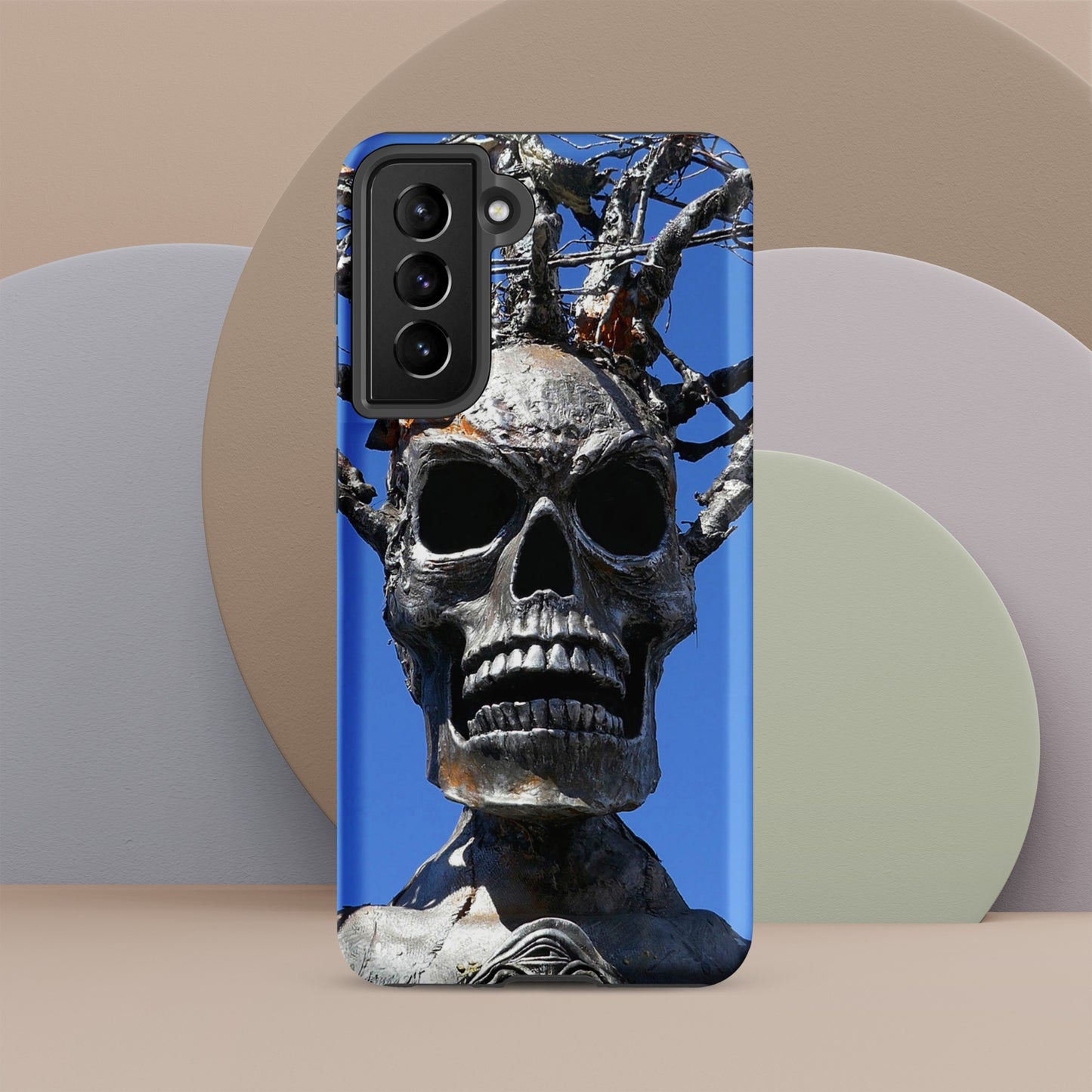 Skull Warrior Stare - Tough Case for Samsung ( Galaxy S24 Ultra - Galaxy S10 ) - Fry1Productions